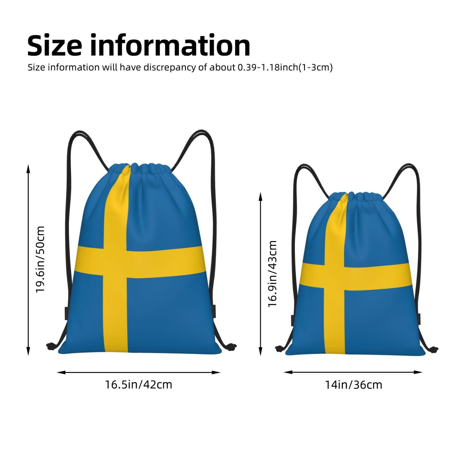 Zweedse rugzak met trekkoord voor yoga, strand, lichtgewicht, sporttas met trekkoord, Zweedse tas, outdoor decoratie - Image 2