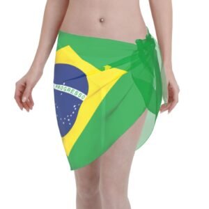 Brazil Women Short Sarongs Beach Wrap for Brazilians Swimsuit Short Skirt Chiffon Scarf