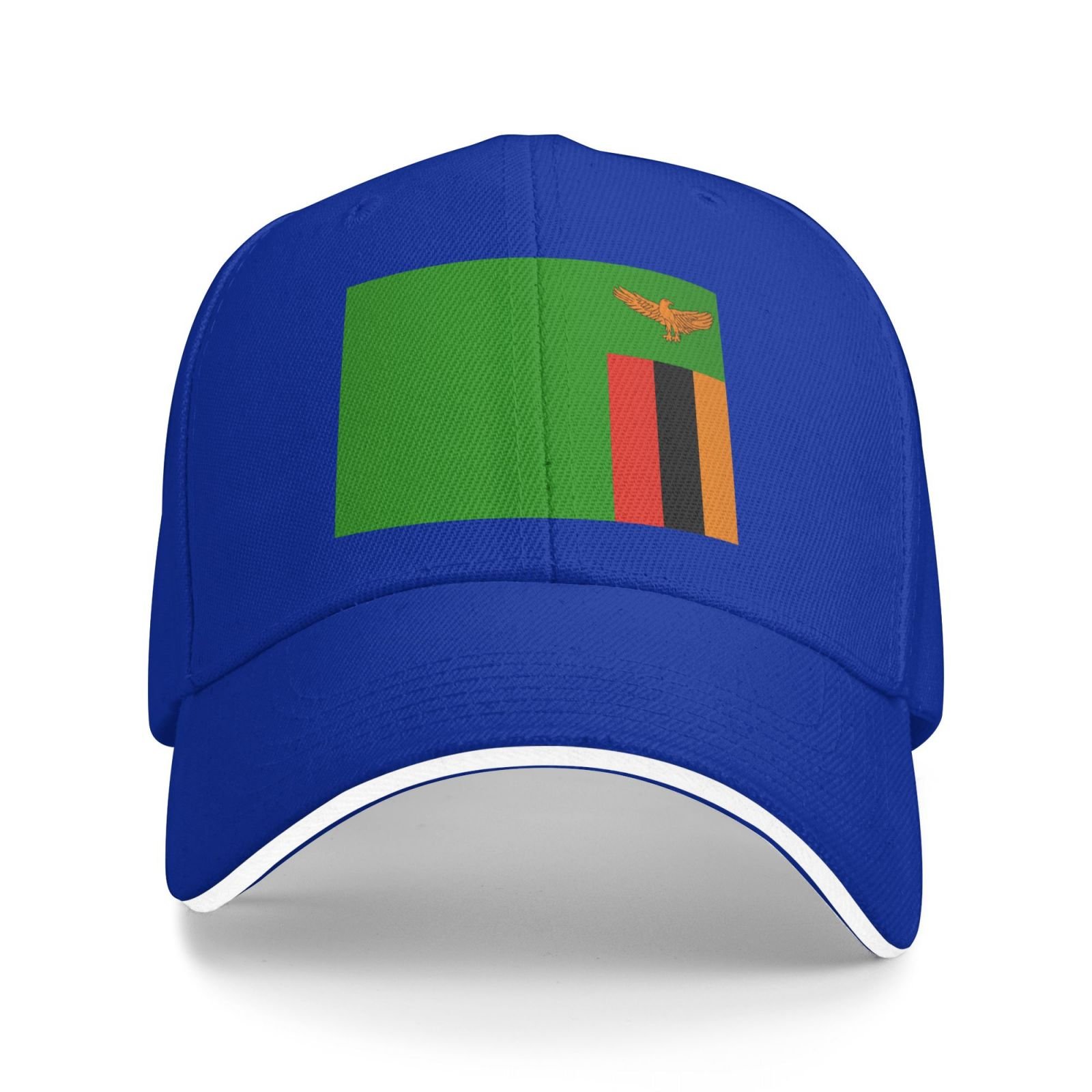 flag of zambia baseball cap stand with zambia hat support zambian trucker dad hat for men women
