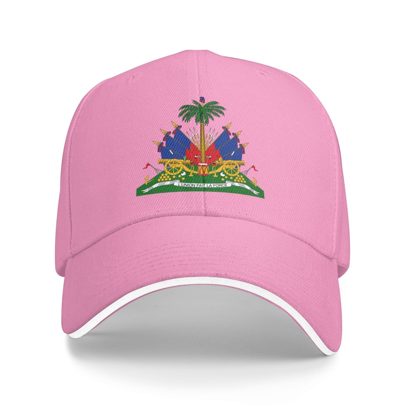 haiti national emblem hat support haiti coat of arms baseball cap haitian hat for women men adjustable hat