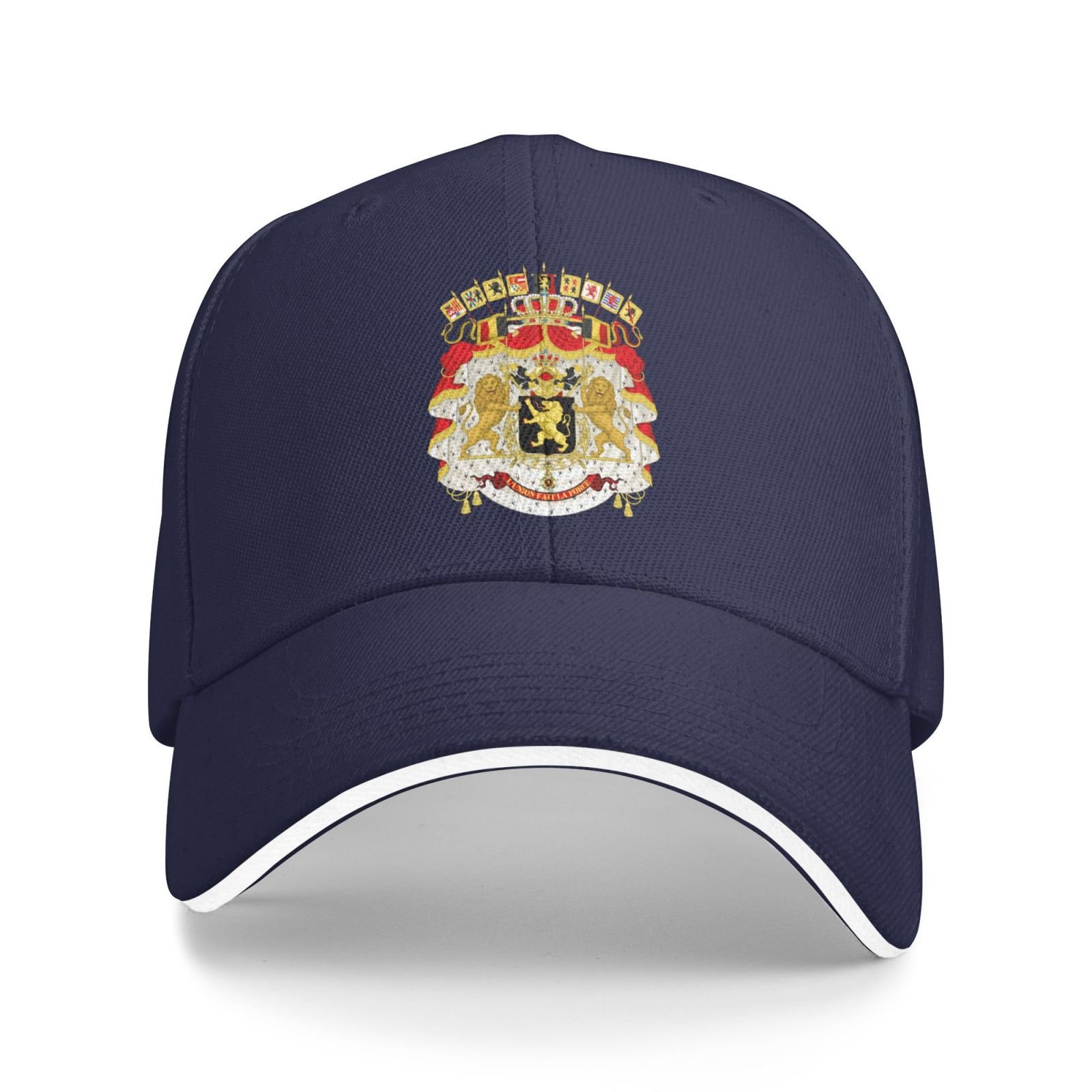 belgian national emblem hat support belgian coat of arms baseball cap belgium hat for women men adjustable hat