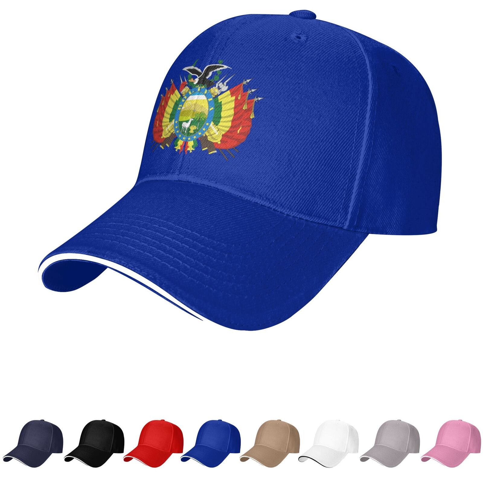 bolivia emblem hat bolivian caps for men women coat of arms of bolivia baseball cap trucker dad hat