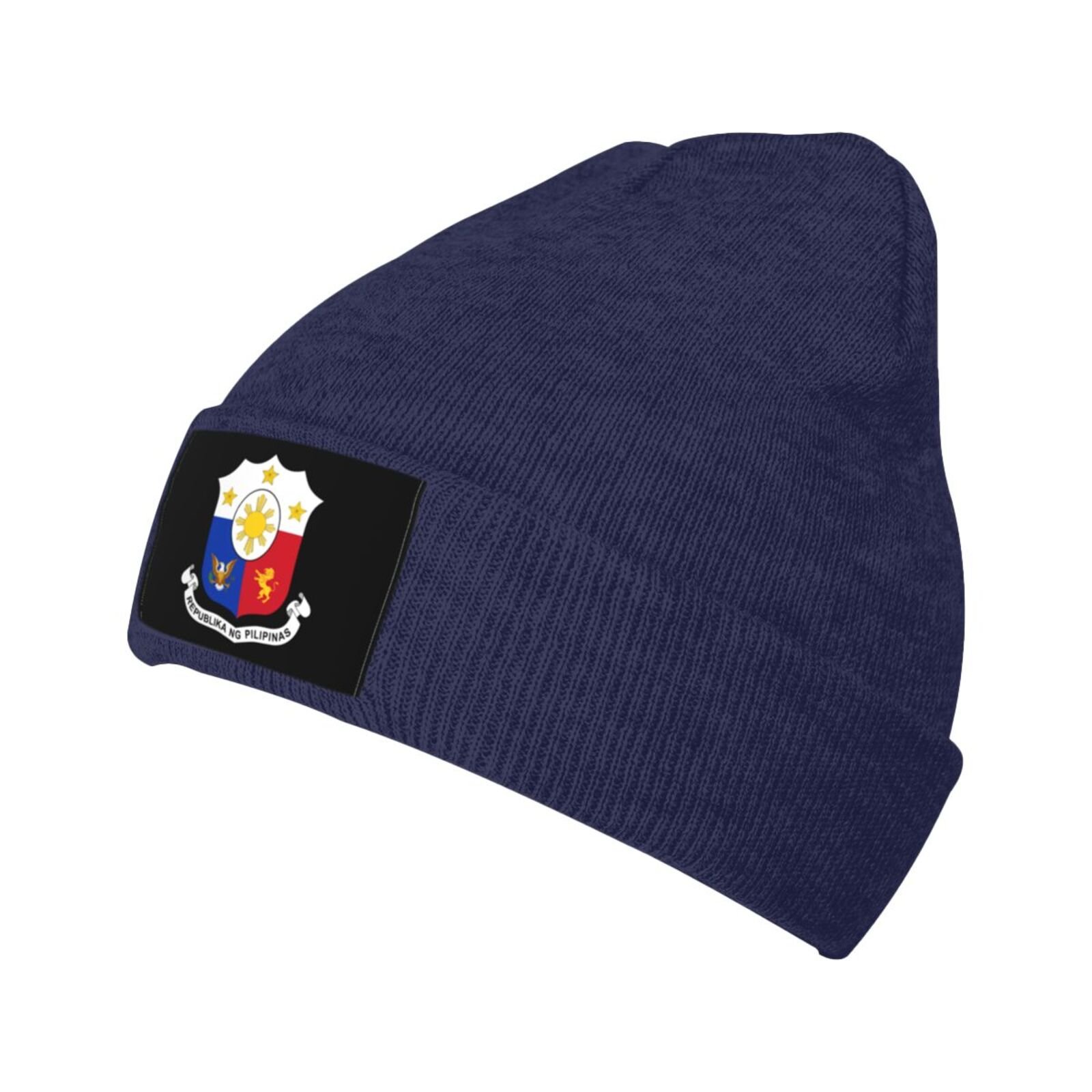 coat of arms of philippines knit beanie hat philippines emblem knitted cap for filipino winter outdoor men women