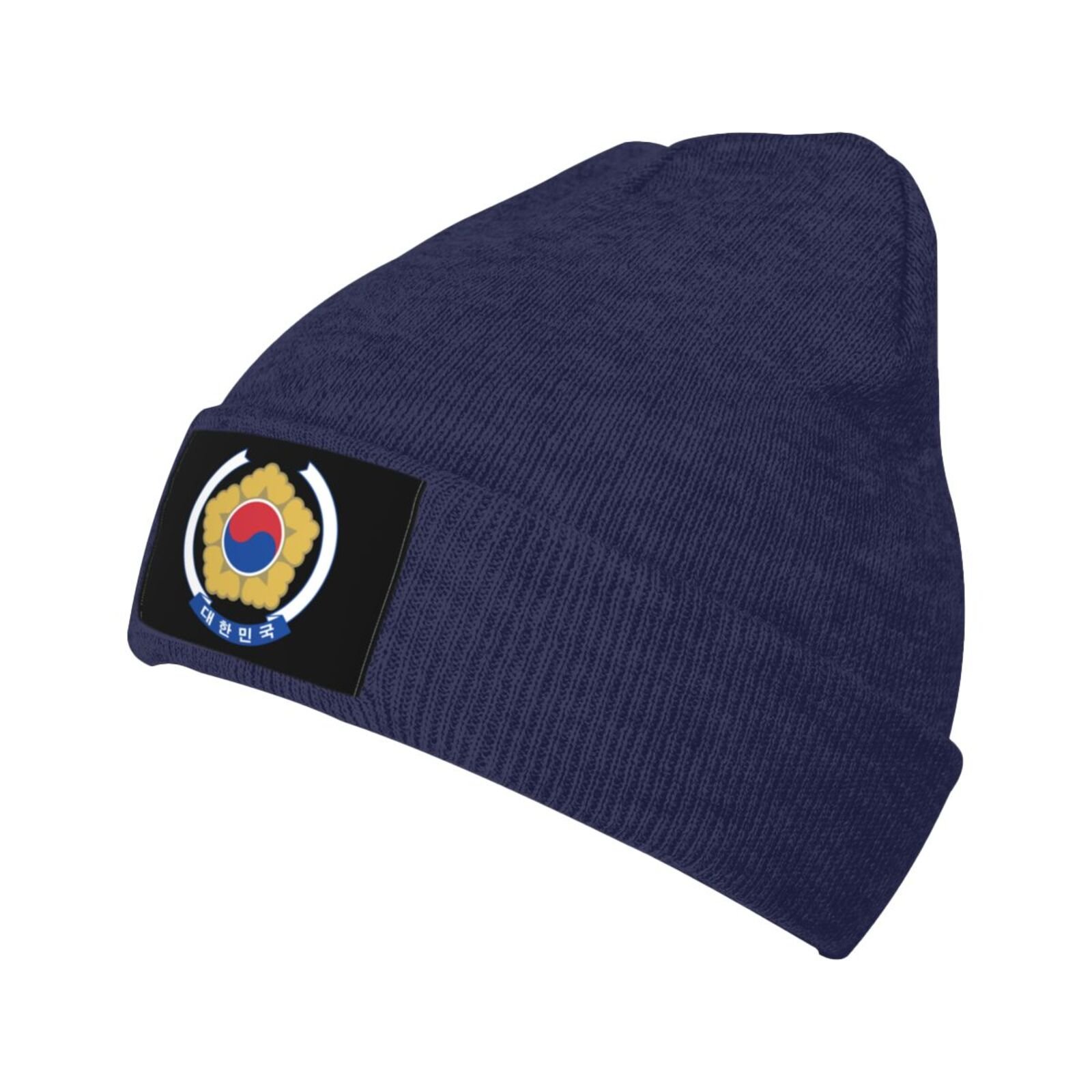 coat of arms of south korea knit beanie hat south korea emblem knitted cap for korean winter outdoor men women