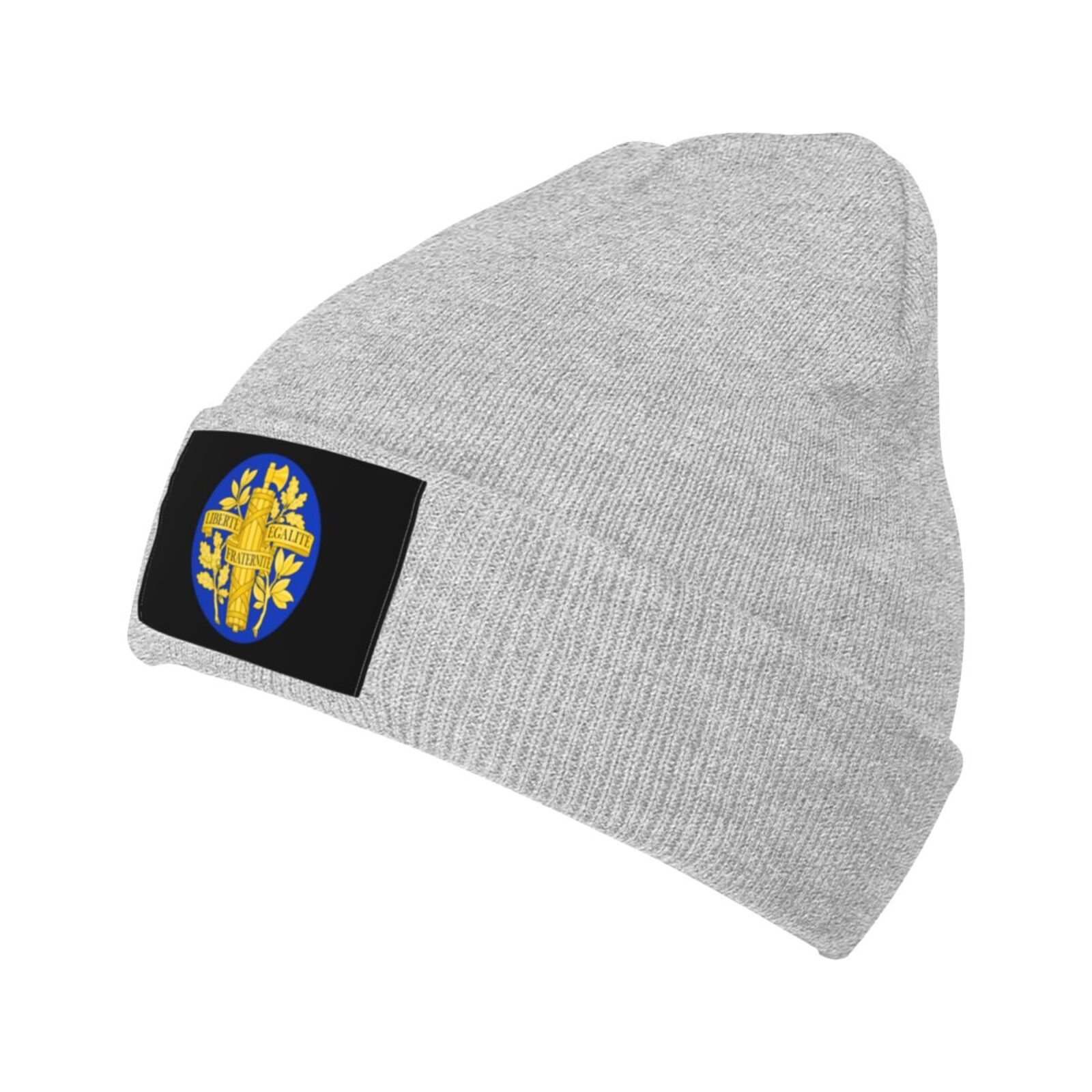 coat of arms of france knit beanie hat france emblem knitted cap for french winter outdoor men women