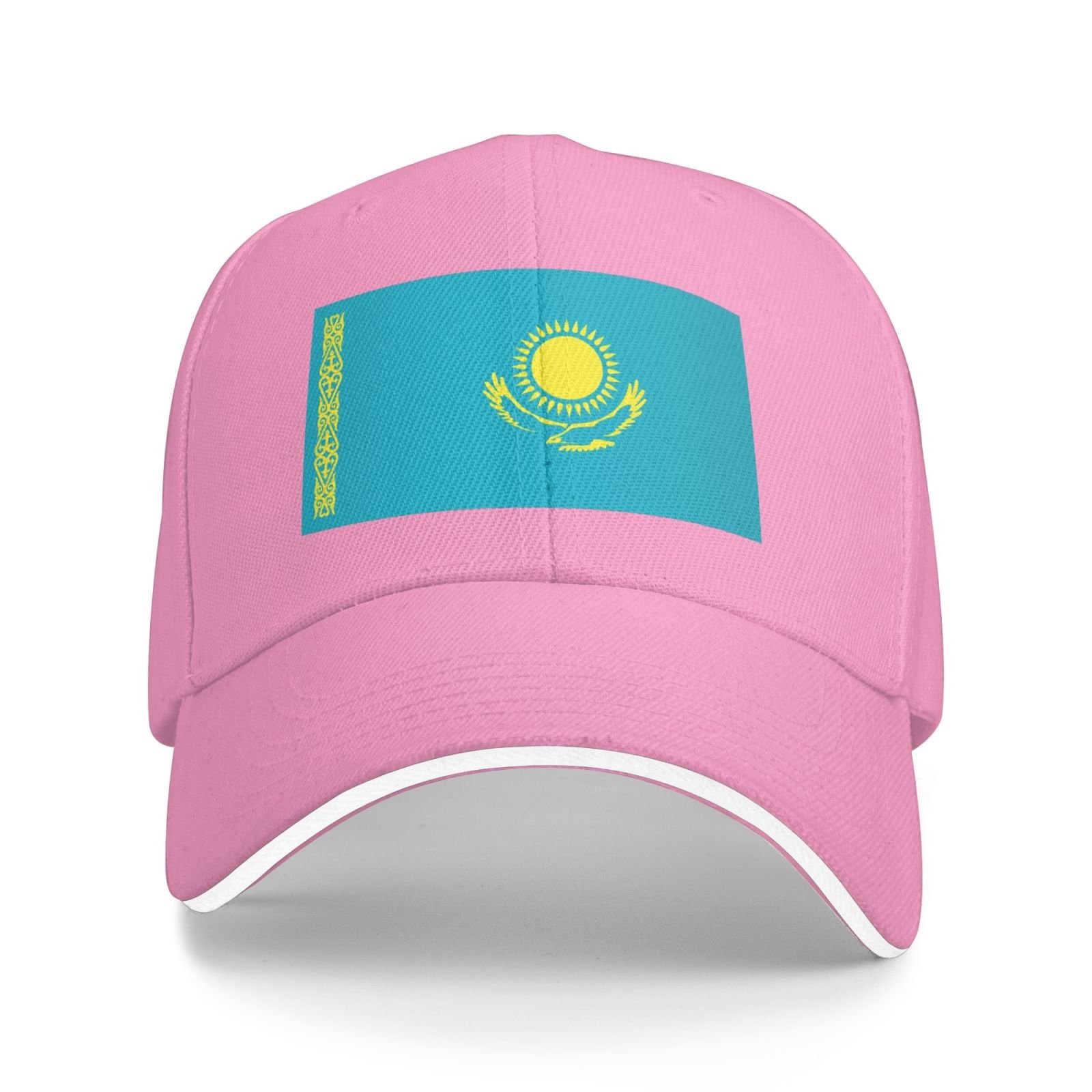 flag of kazakhstan baseball cap stand with kazakhstan hat support kazakhstani trucker dad hat for men women