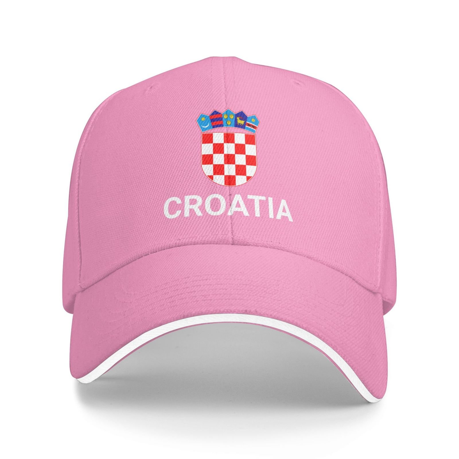 support (croatia) hat croatian caps for men women i stand with (croatia) emblem coat of arms baseball cap