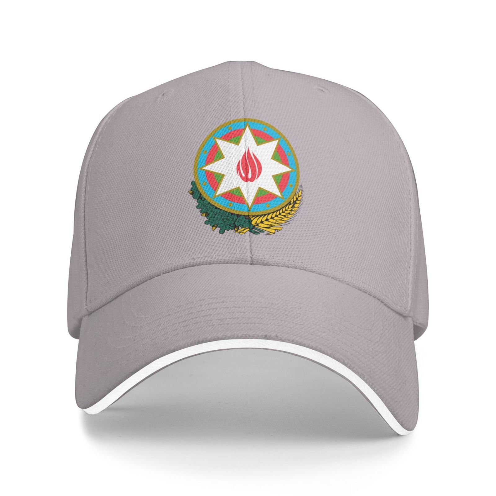 azerbaijan national emblem hat support azerbaijan coat of arms baseball cap azerbaijani hat for women men adjustable hat