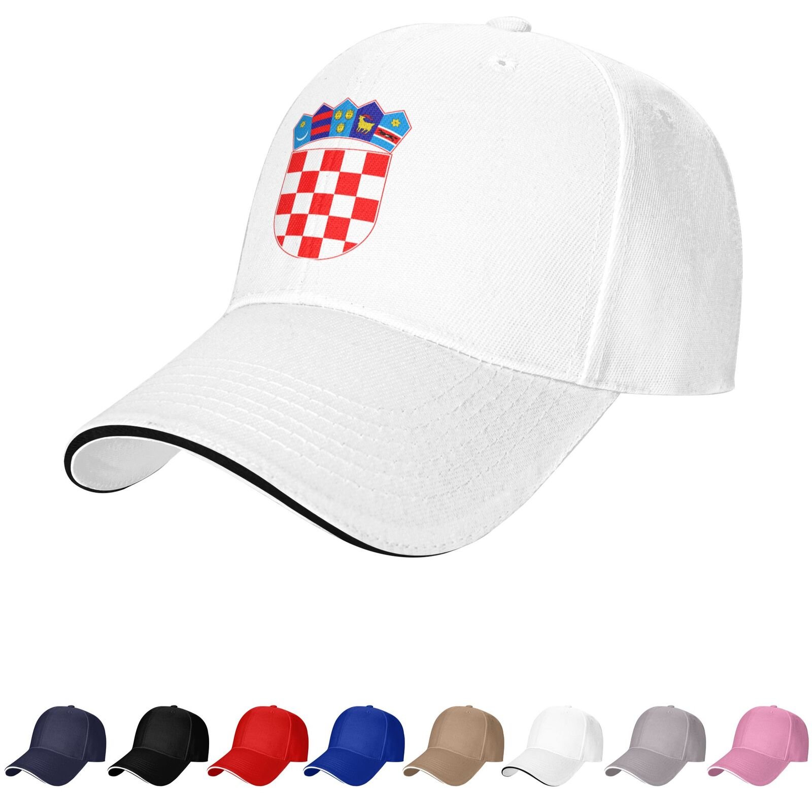 (croatia) emblem hat croatian caps for men women coat of arms of (croatia) baseball cap trucker dad hat