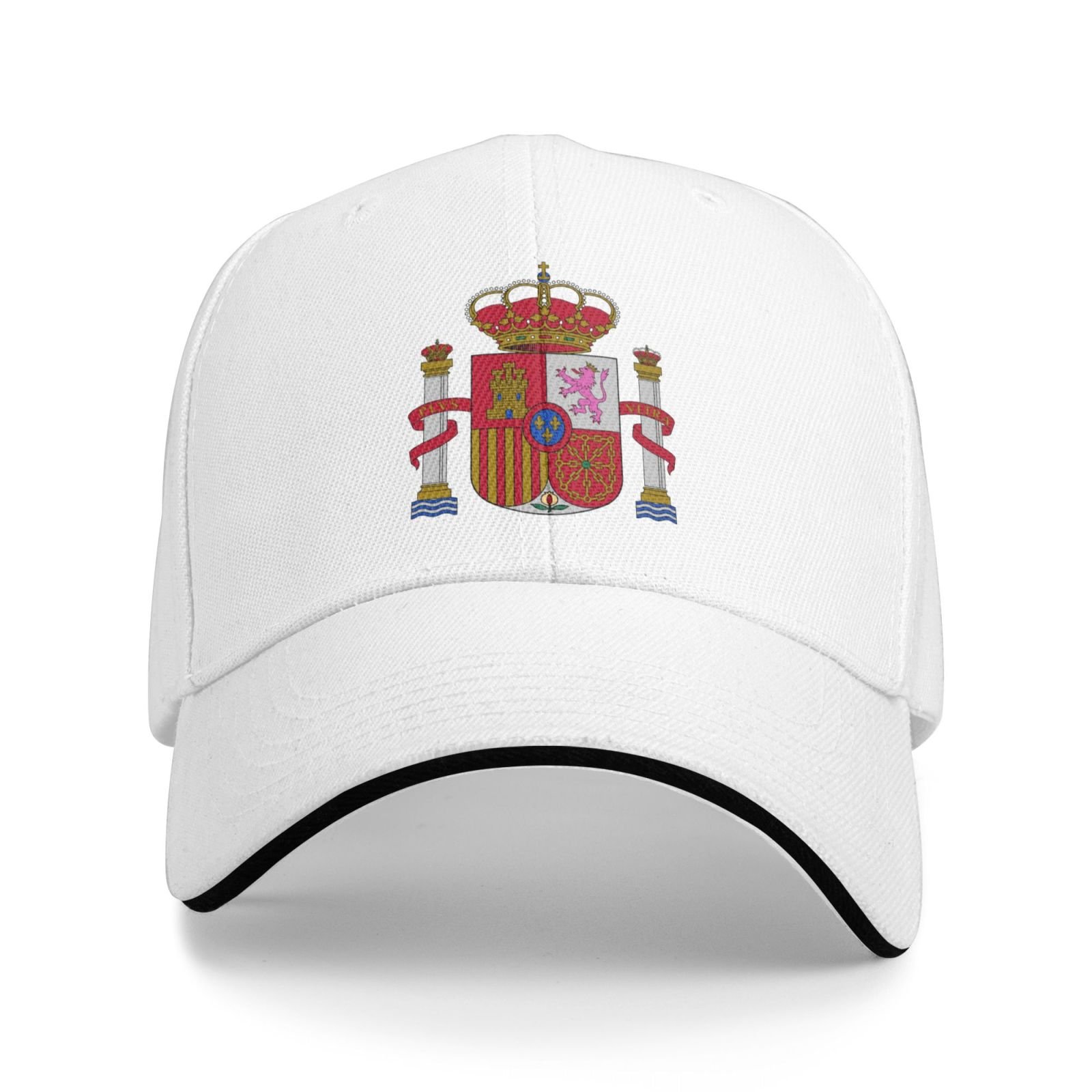 spain national emblem hat support spain coat of arms baseball cap spanish hat for women men adjustable hat