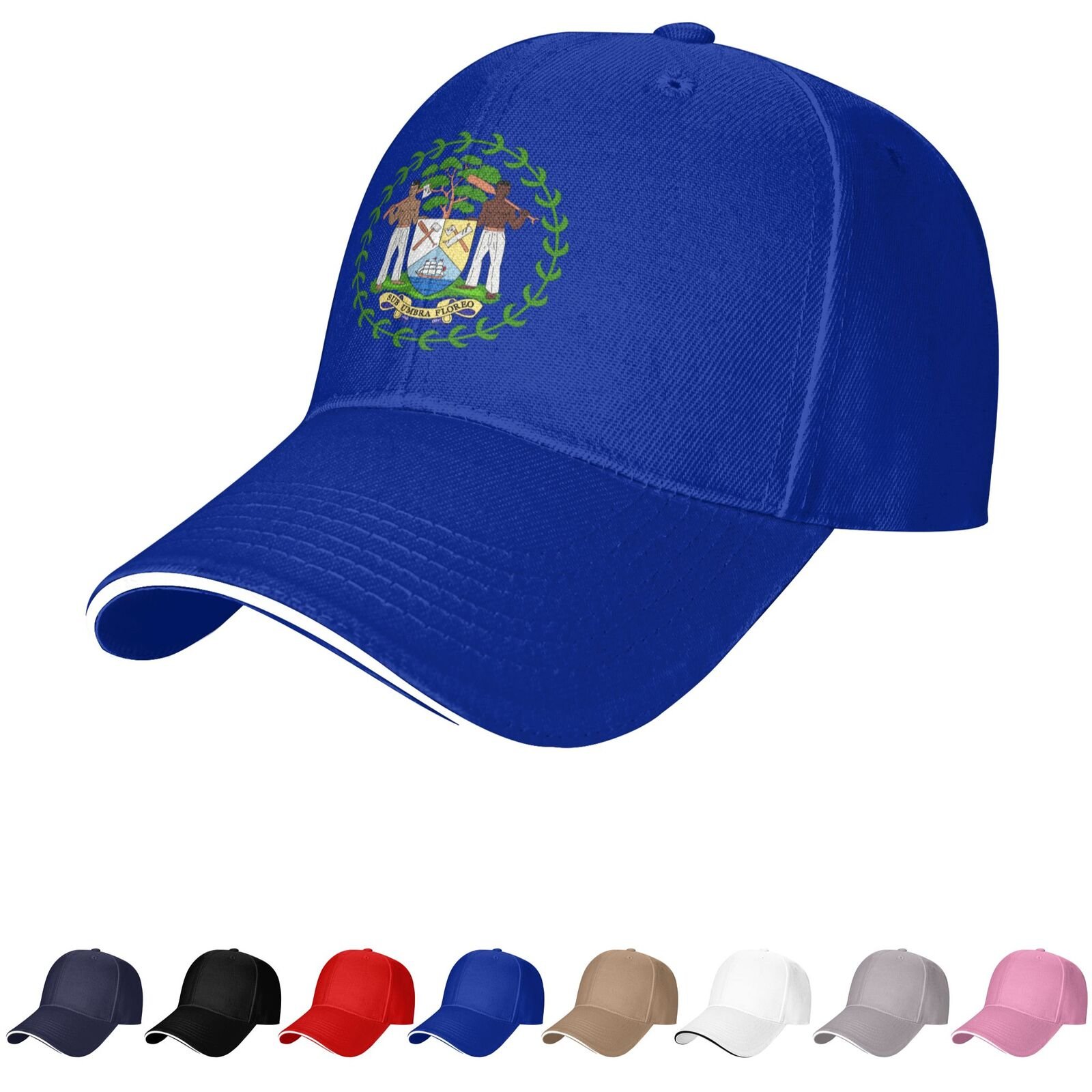 belize emblem hat belizean caps for men women coat of arms of belize baseball cap trucker dad hat