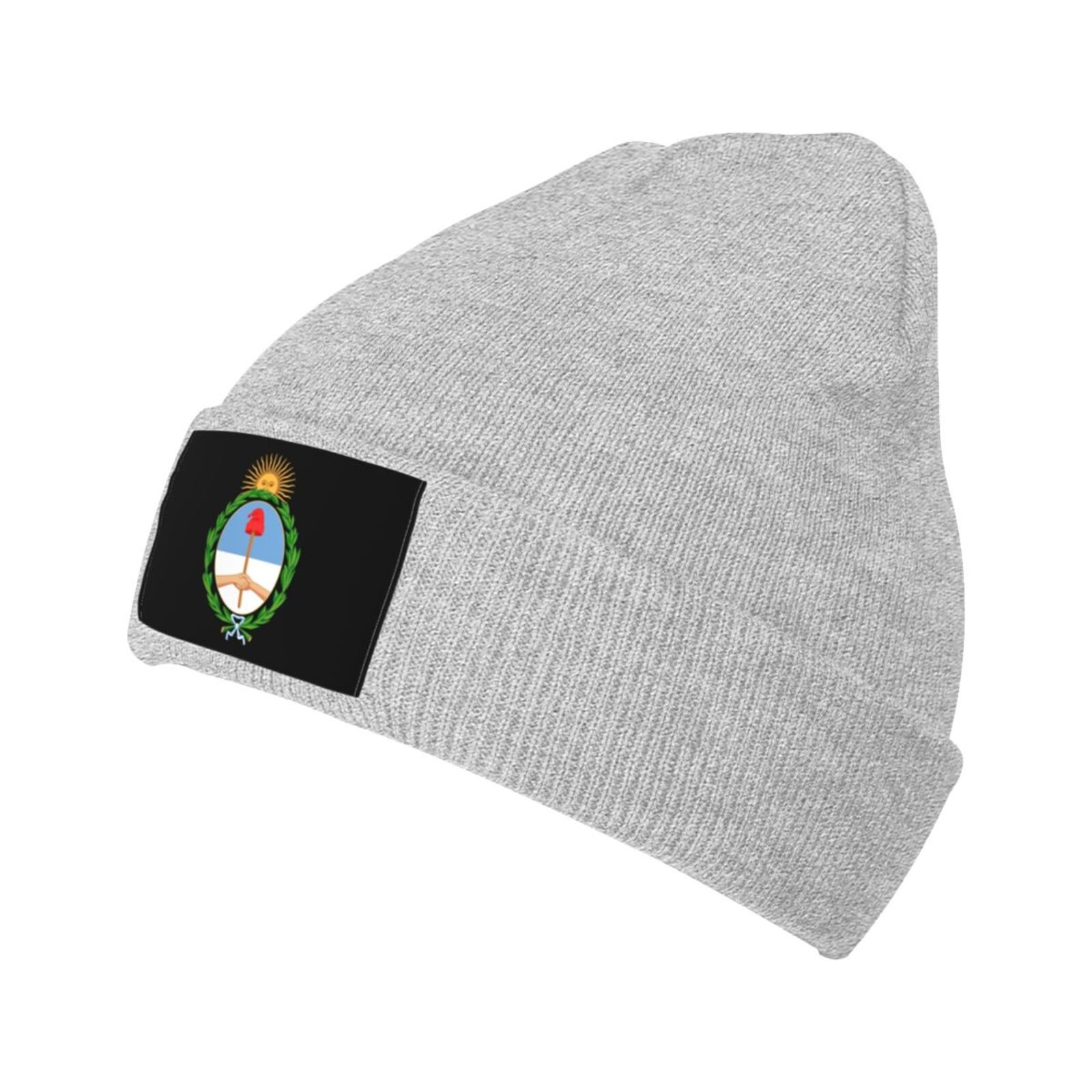coat of arms of argentina knit beanie hat argentina emblem knitted cap for argentinean winter outdoor men women