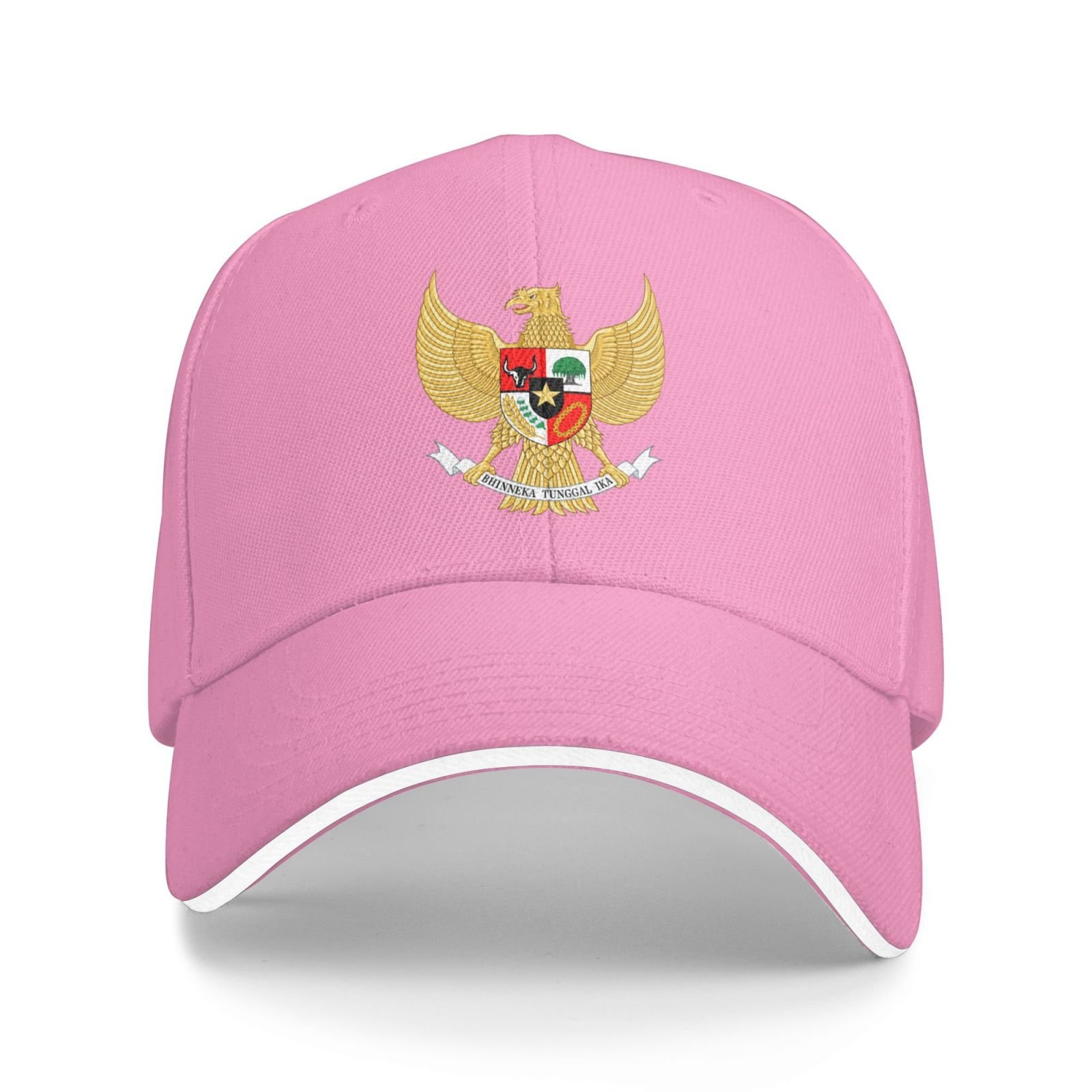indonesia national emblem hat support indonesia coat of arms baseball cap indonesian hat for women men adjustable hat