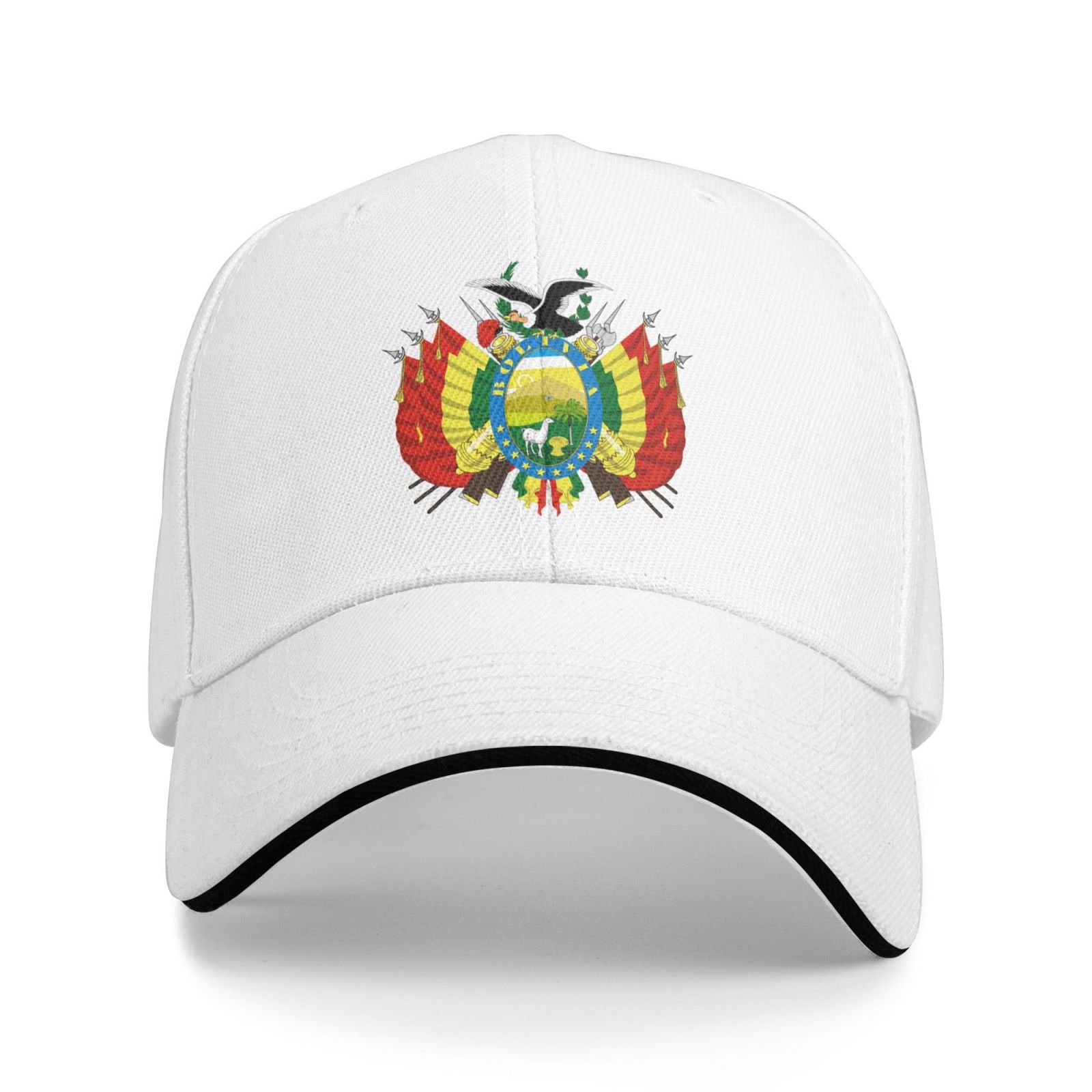 bolivia national emblem hat support bolivia coat of arms baseball cap bolivian hat for women men adjustable hat