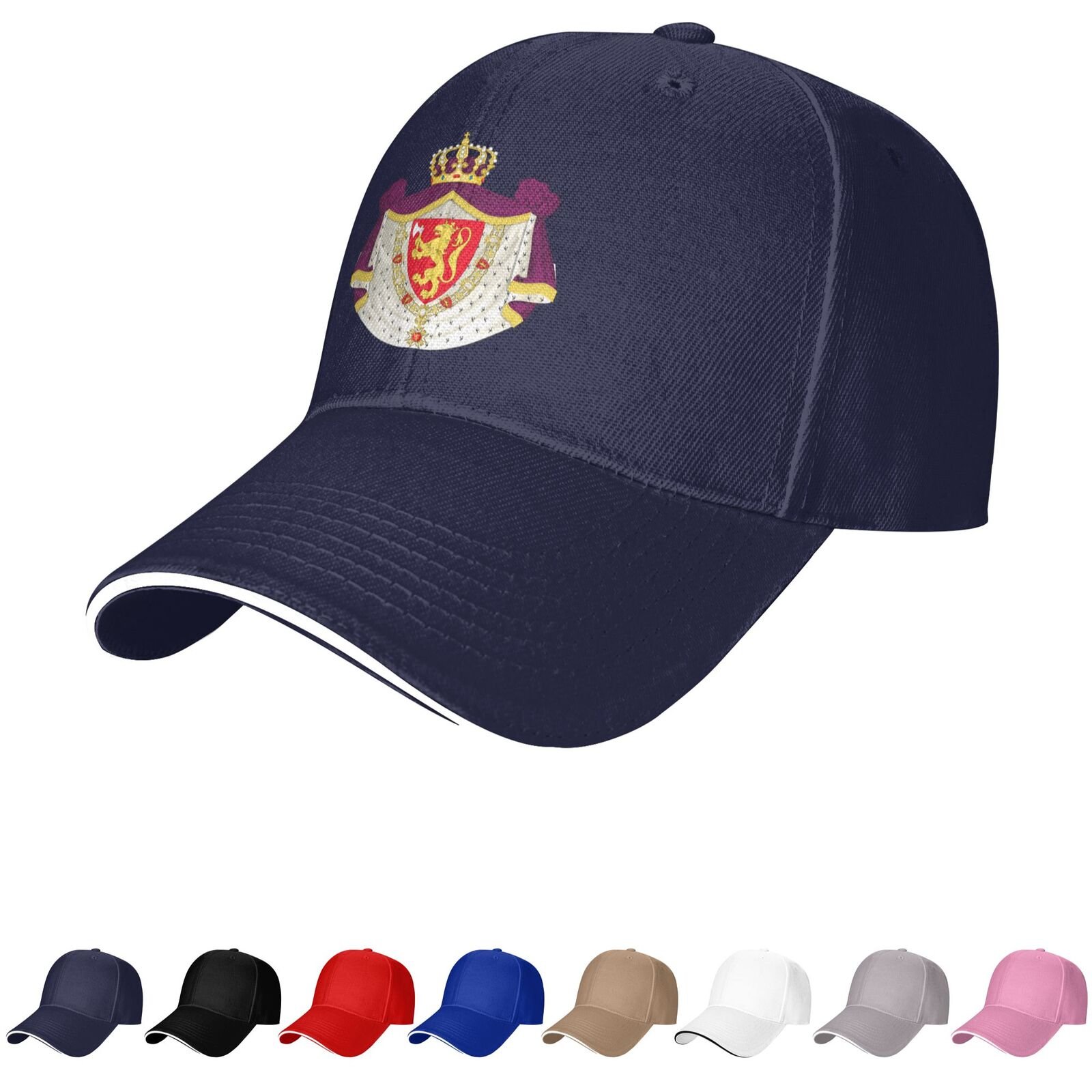 norway emblem hat norwegian caps for men women coat of arms of norway baseball cap trucker dad hat