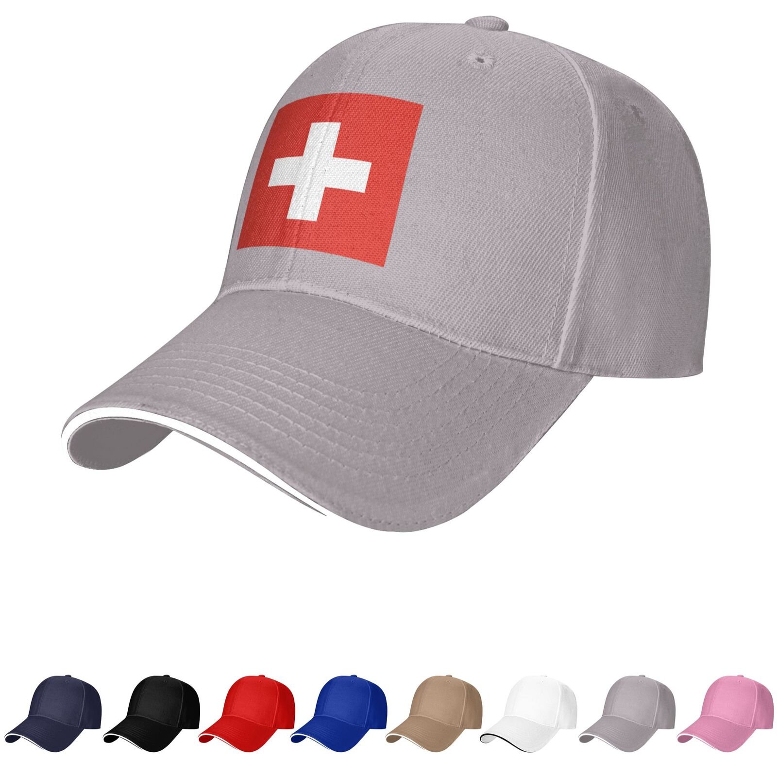 switzerland flag hat swiss caps for men women flag of switzerland baseball cap trucker dad hat