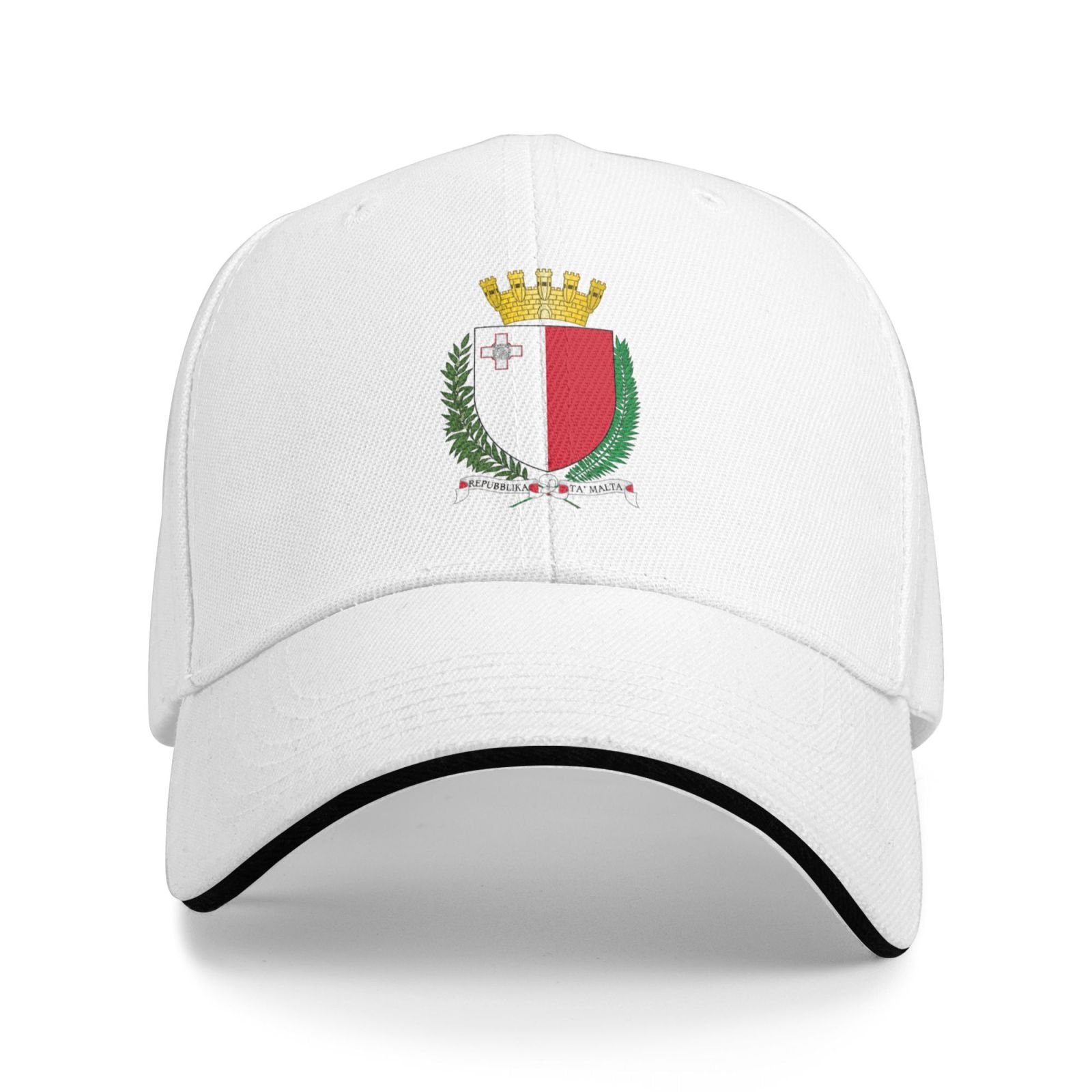 malta national emblem hat support malta coat of arms baseball cap maltese hat for women men adjustable hat