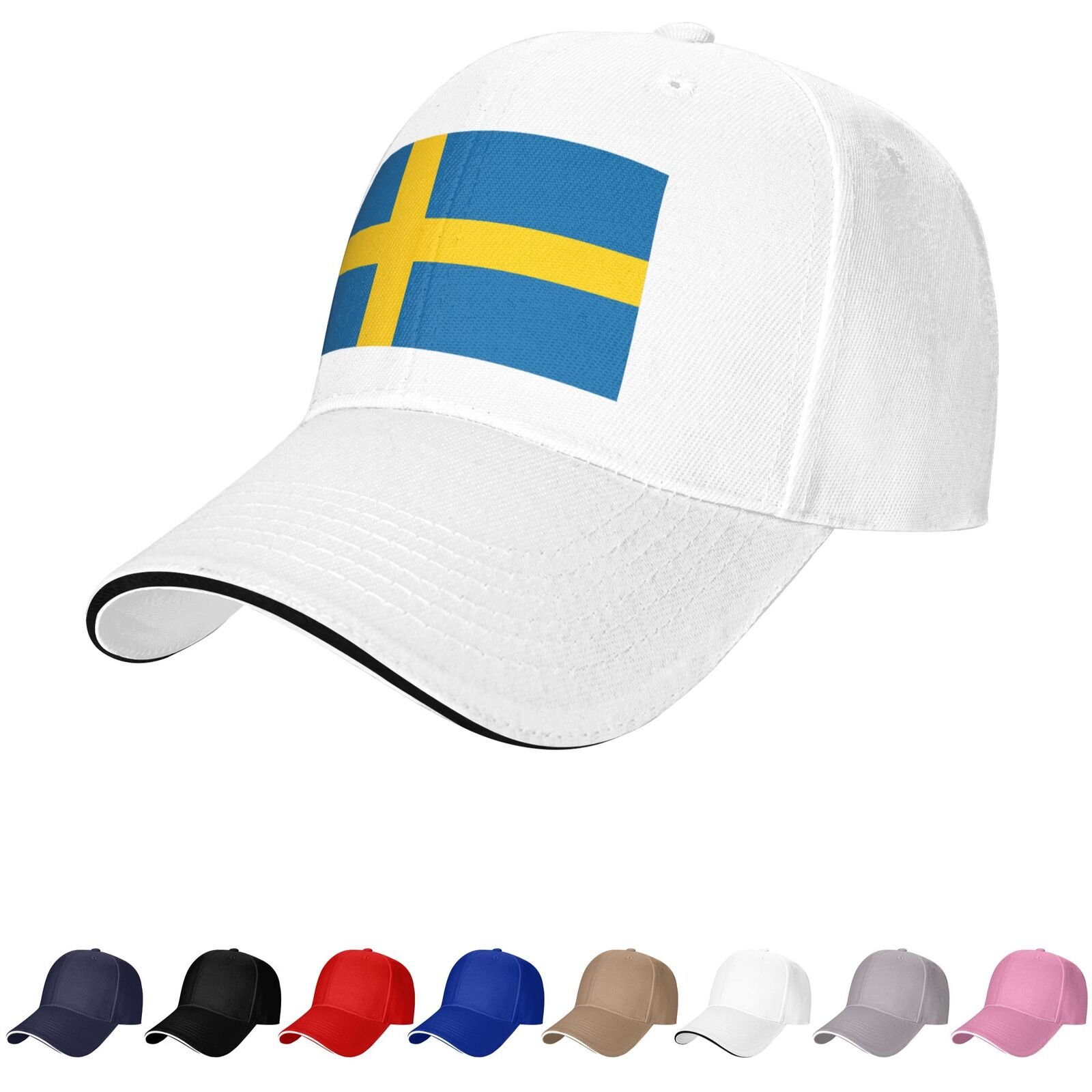 sweden flag hat swedes caps for men women flag of sweden baseball cap trucker dad hat