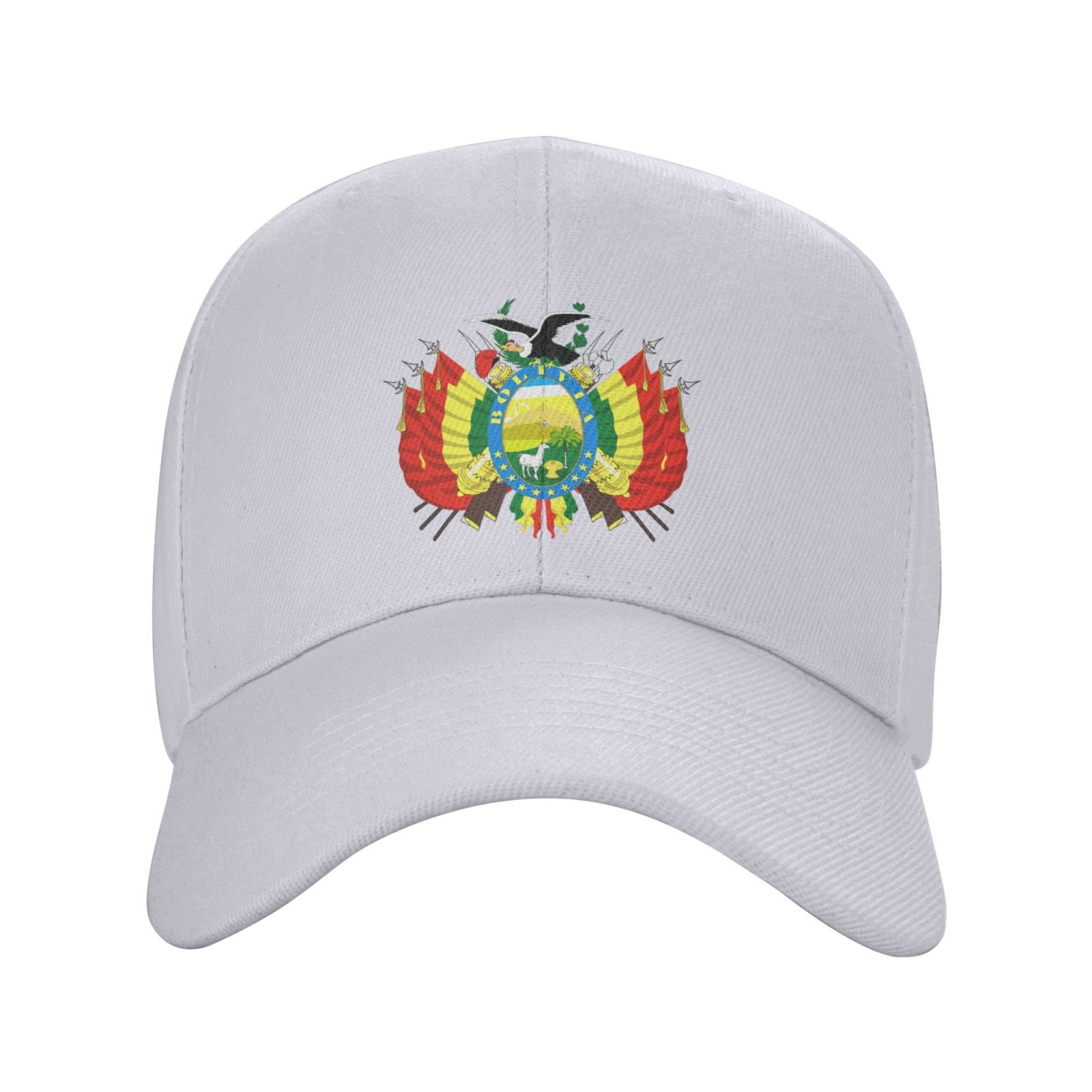 bolivia hat for men women coat of arms of bolivia baseball cap adjustable trucker dad hats
