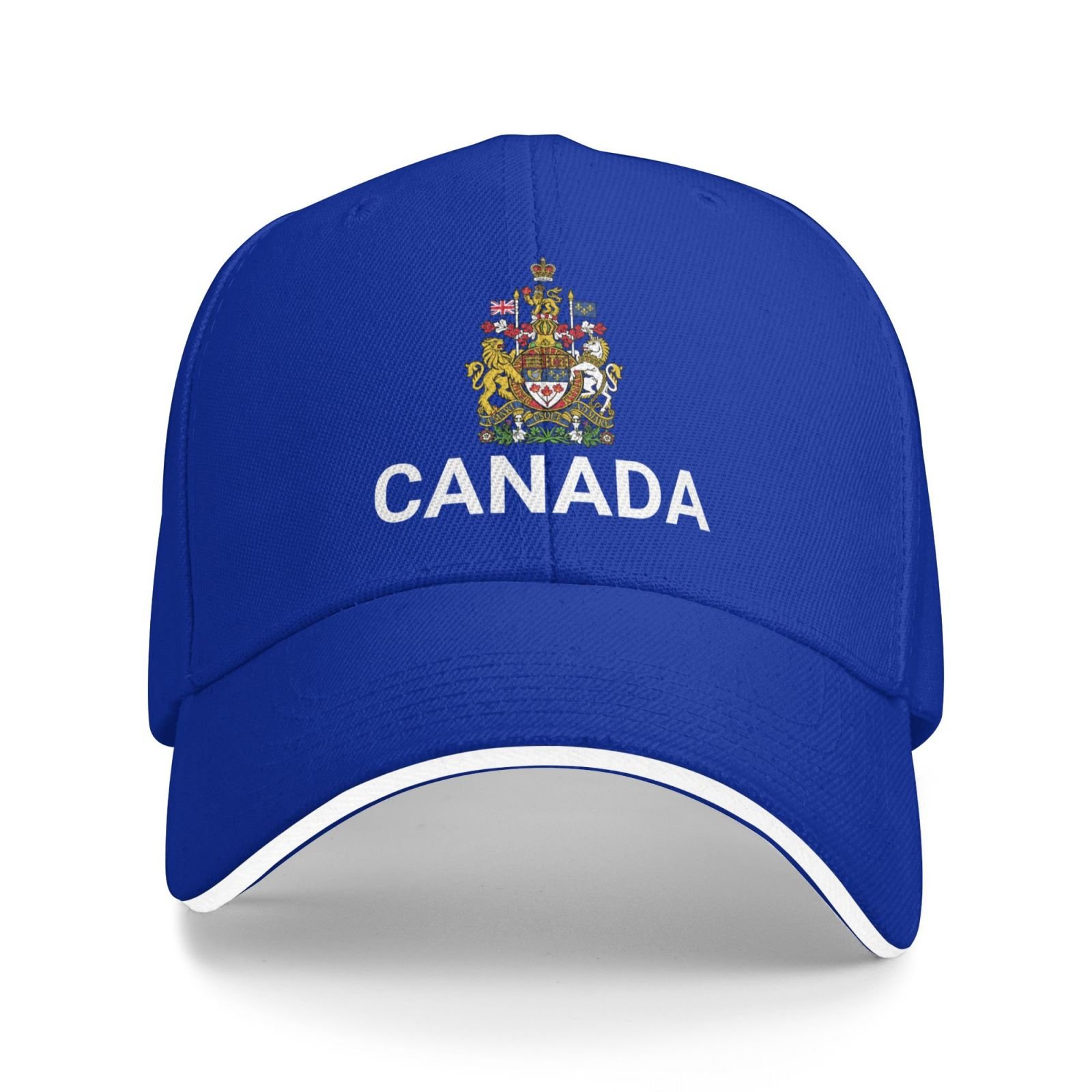 support canada hat canadians caps for men women i stand with canada emblem coat of arms baseball cap