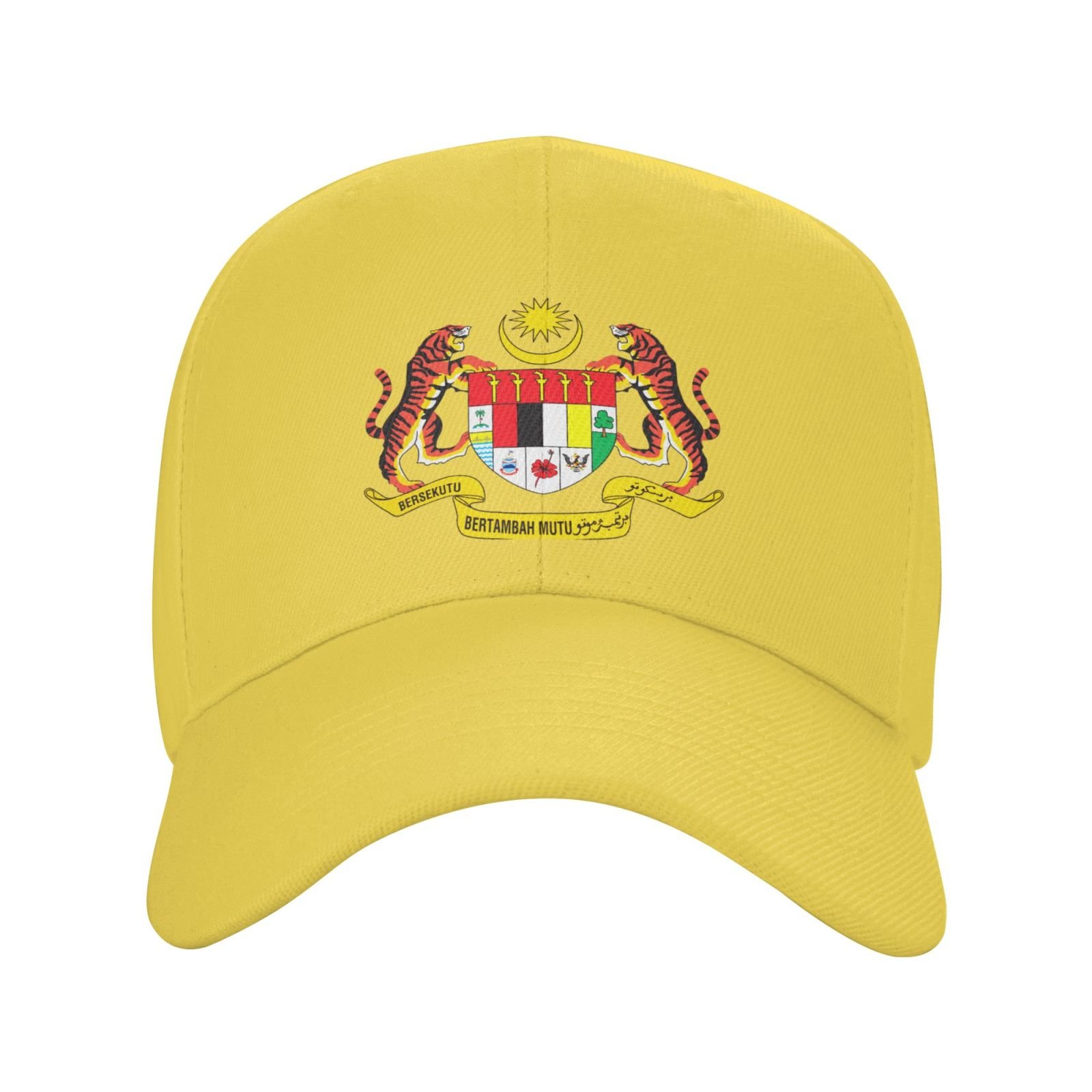 malaysia hat for men women coat of arms of malaysia baseball cap adjustable trucker dad hats