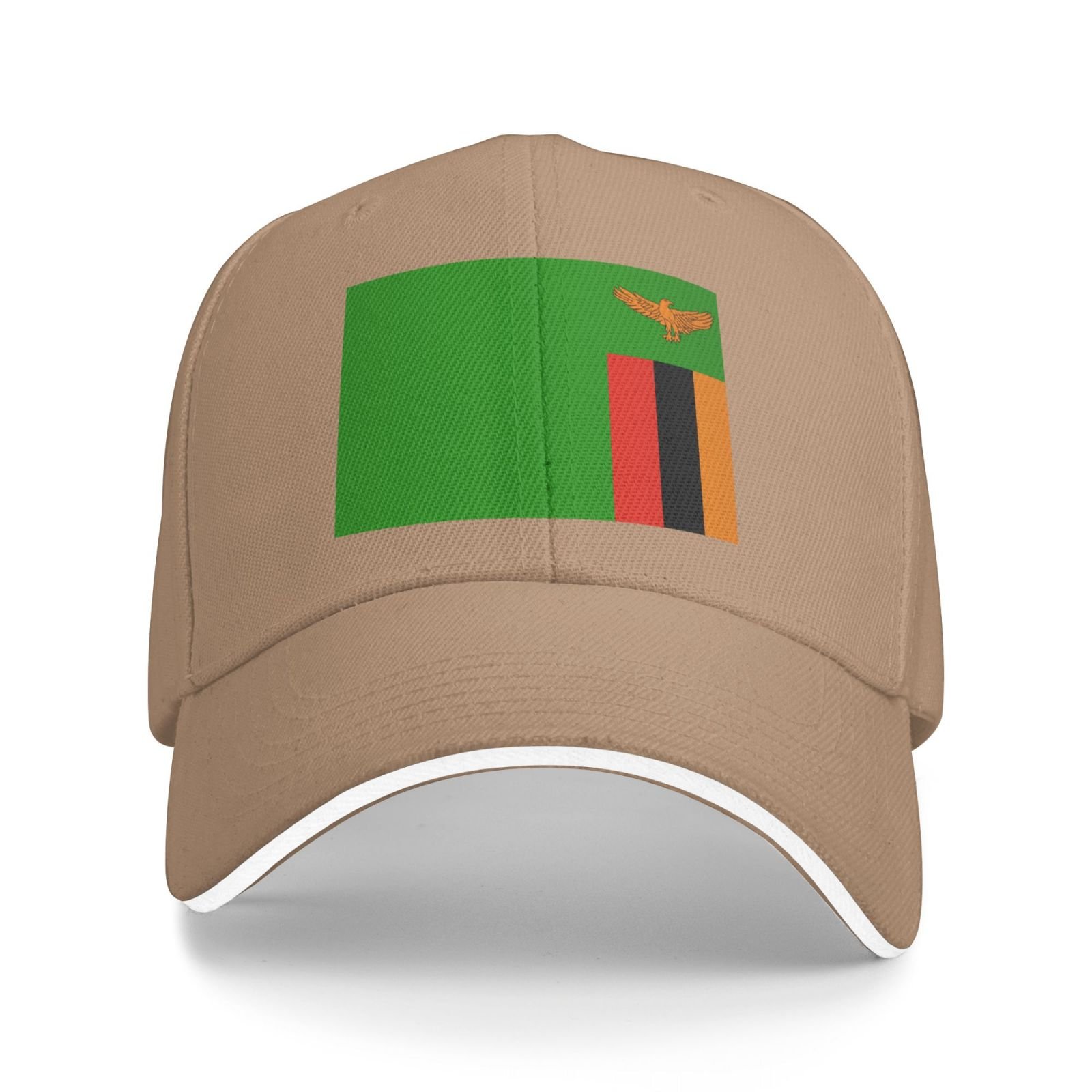 flag of zambia baseball cap stand with zambia hat support zambian trucker dad hat for men women