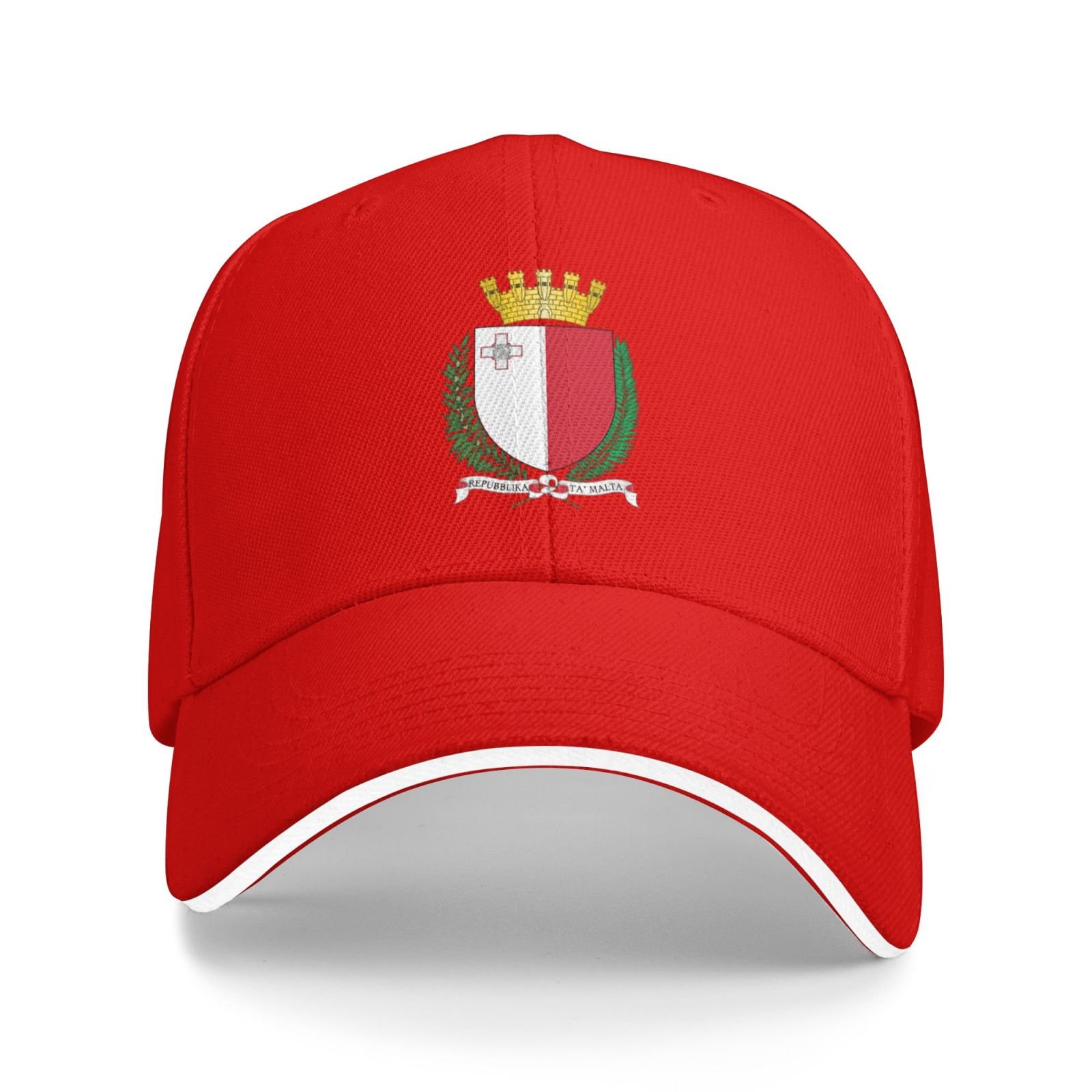 malta national emblem hat support malta coat of arms baseball cap maltese hat for women men adjustable hat