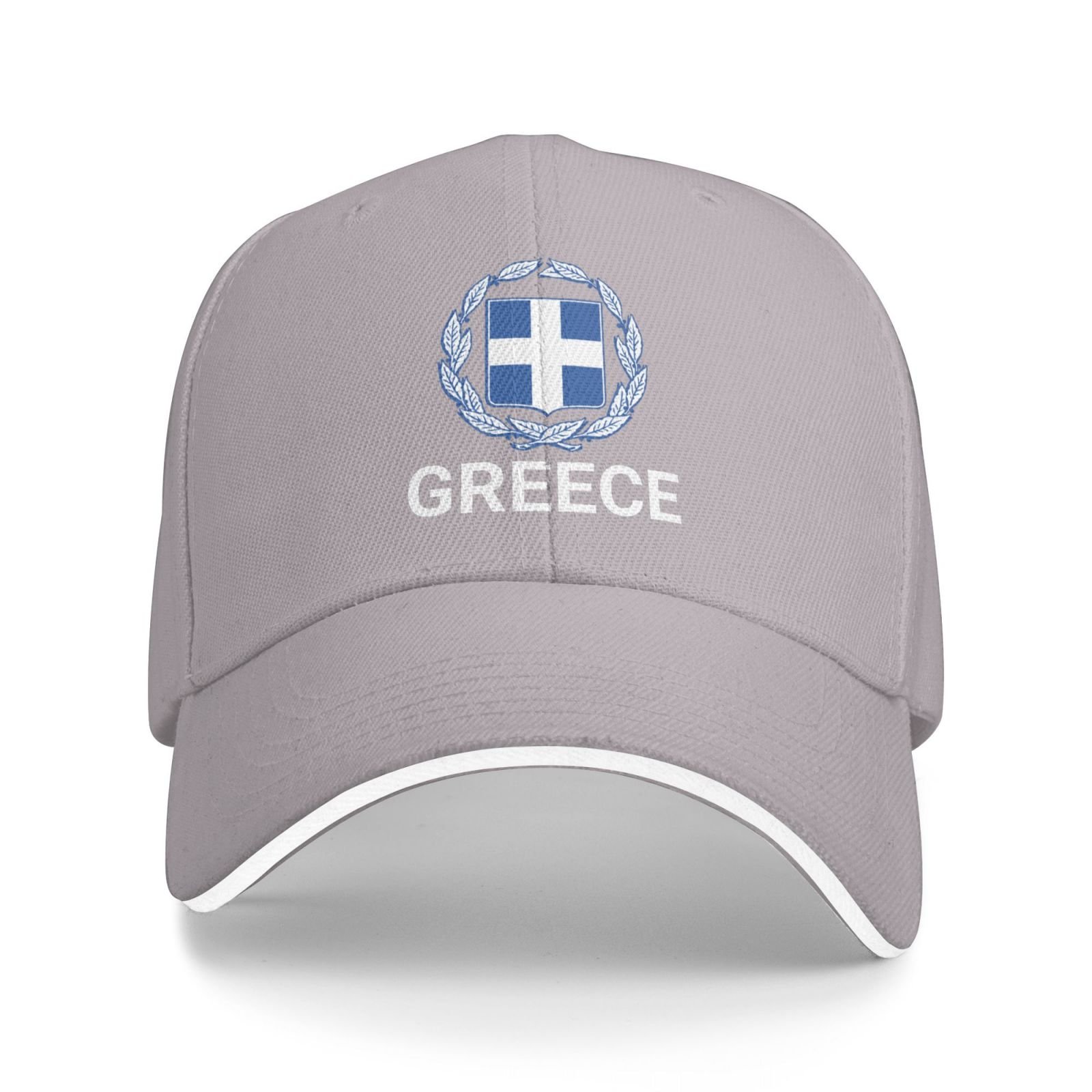support greece hat greek caps for men women i stand with greece emblem coat of arms baseball cap