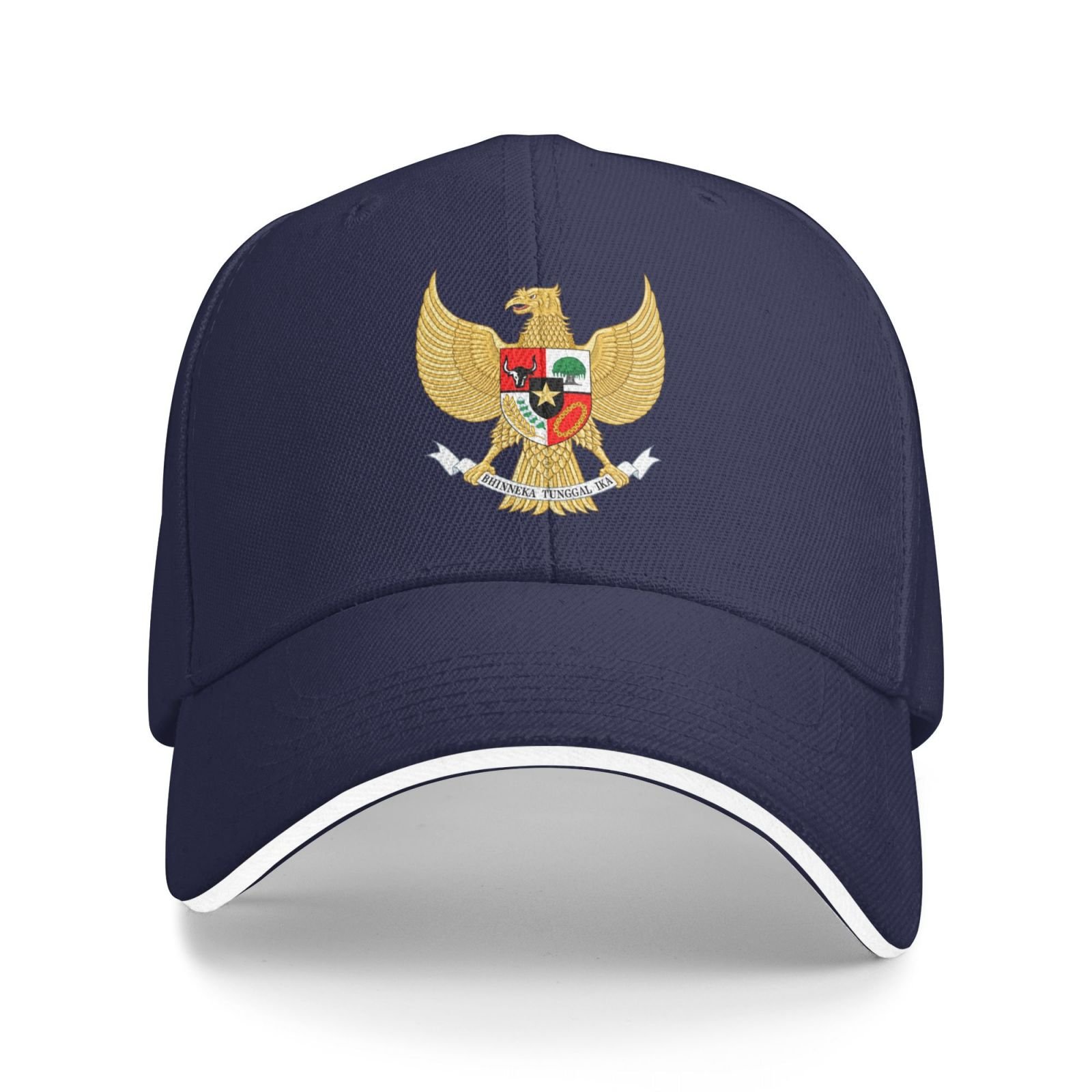 indonesia national emblem hat support indonesia coat of arms baseball cap indonesian hat for women men adjustable hat