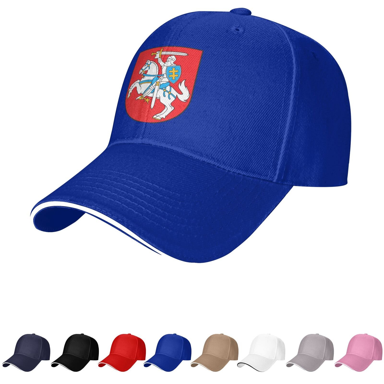 lithuania emblem hat lithuanian caps for men women coat of arms of lithuania baseball cap trucker dad hat