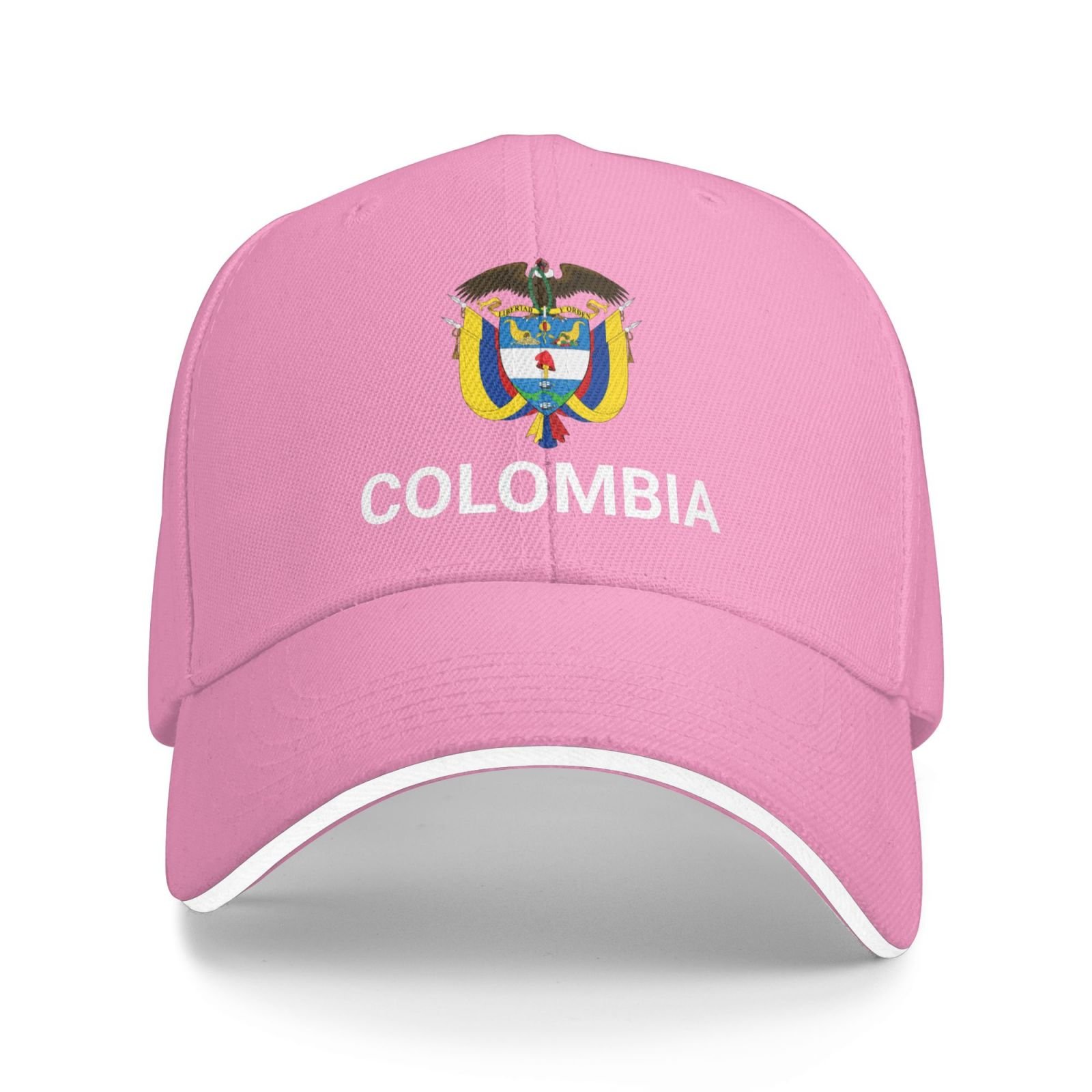 support colombia hat colombian caps for men women i stand with colombia emblem coat of arms baseball cap