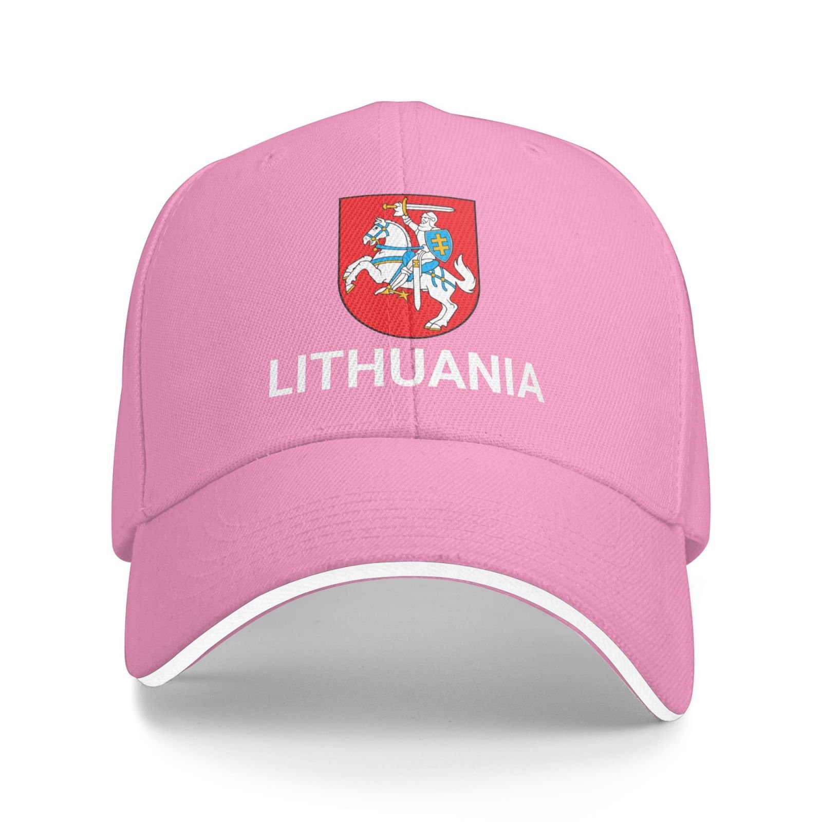support lithuania hat lithuanian caps for men women i stand with lithuania emblem coat of arms baseball cap