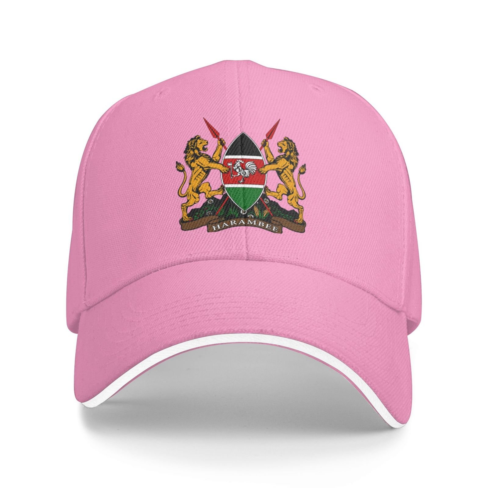 coat of arms for kenya baseball cap support kenya emblem kenyan trucker dad hat for men women