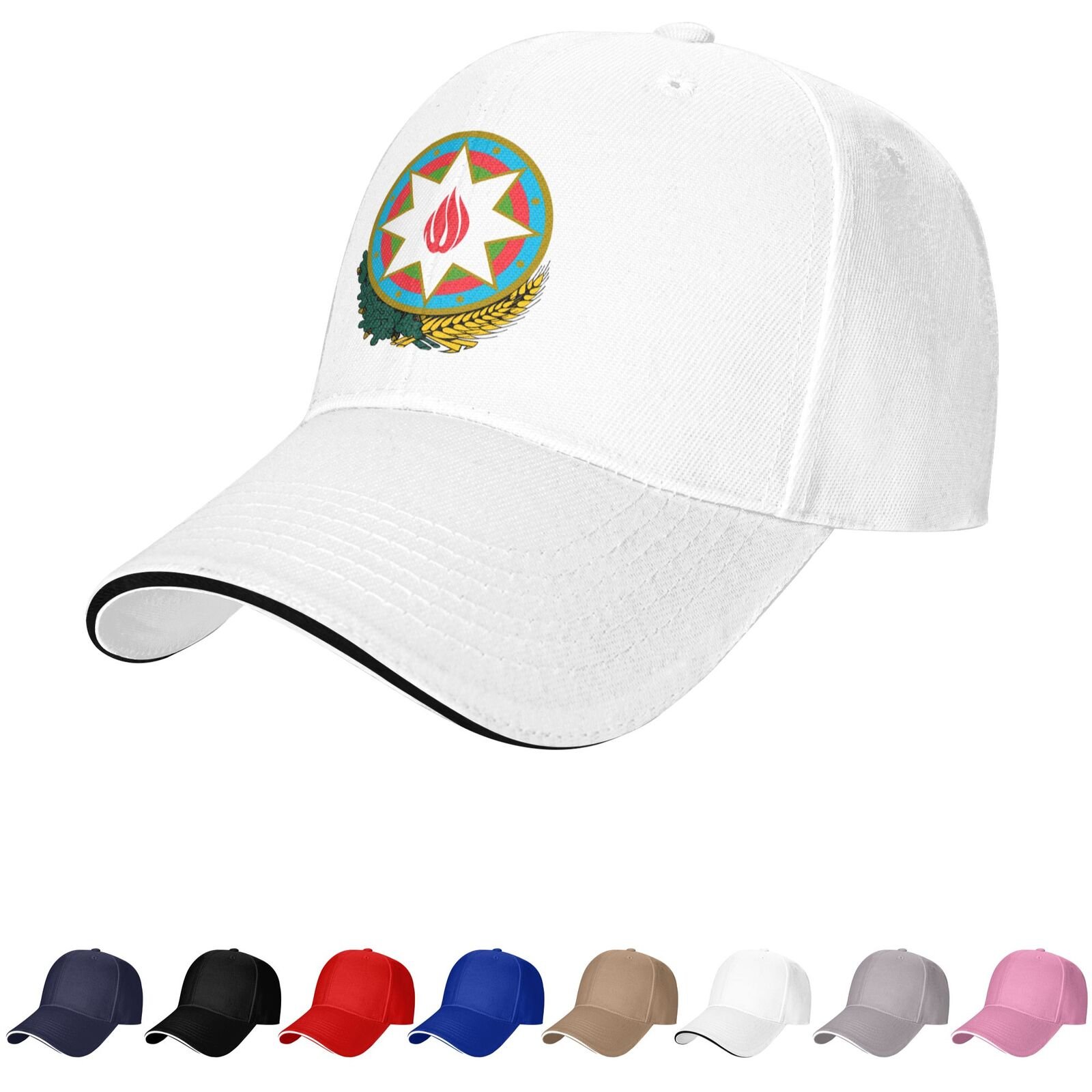 azerbaijan emblem hat azerbaijani caps for men women coat of arms of azerbaijan baseball cap trucker dad hat