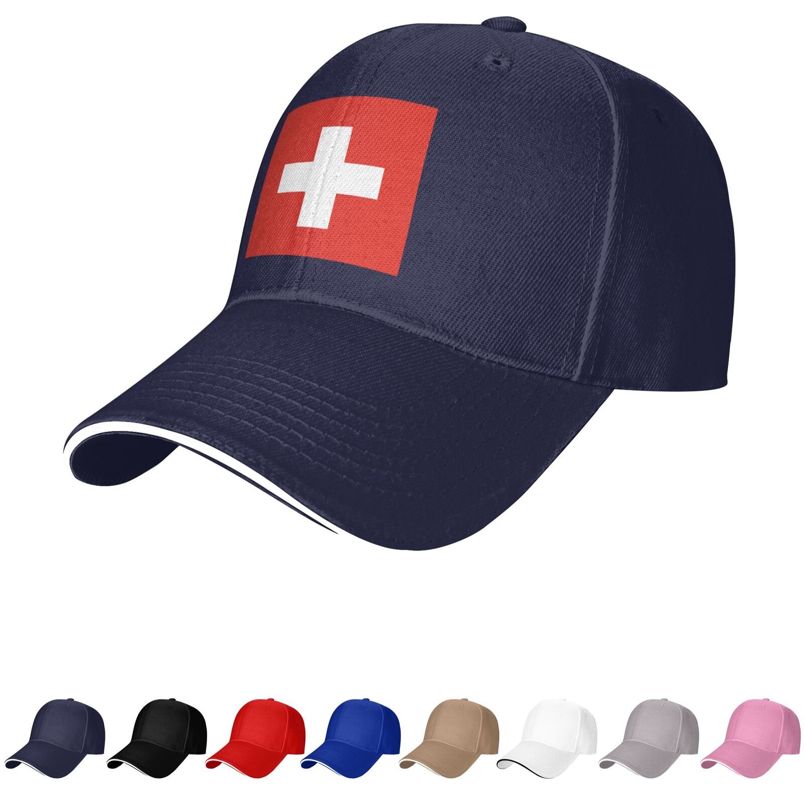switzerland flag hat swiss caps for men women flag of switzerland baseball cap trucker dad hat