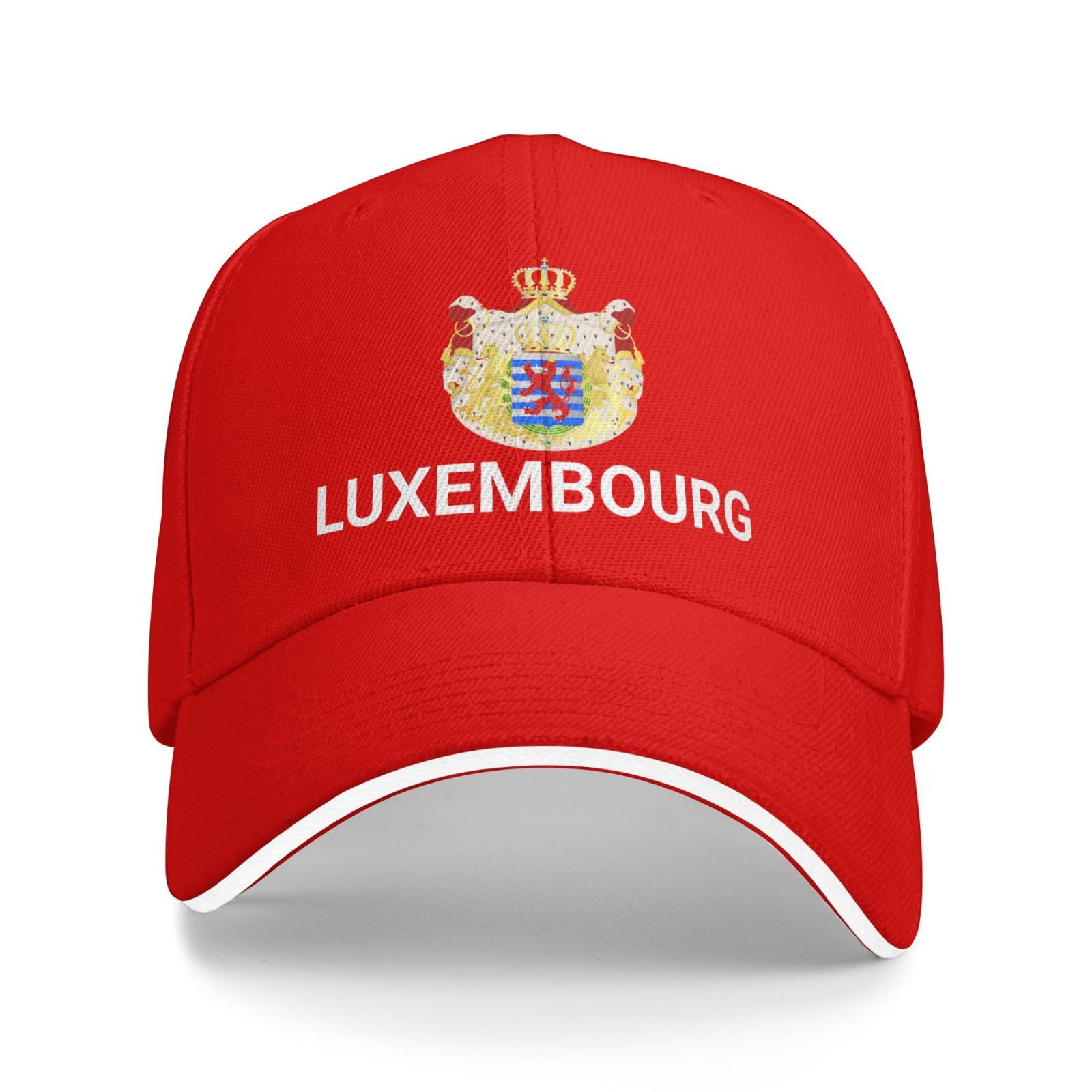 support luxembourg hat luxembourgian caps for men women i stand with luxembourg emblem coat of arms baseball cap