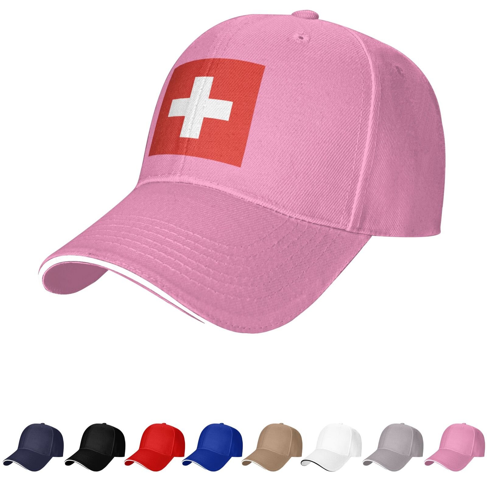switzerland flag hat swiss caps for men women flag of switzerland baseball cap trucker dad hat