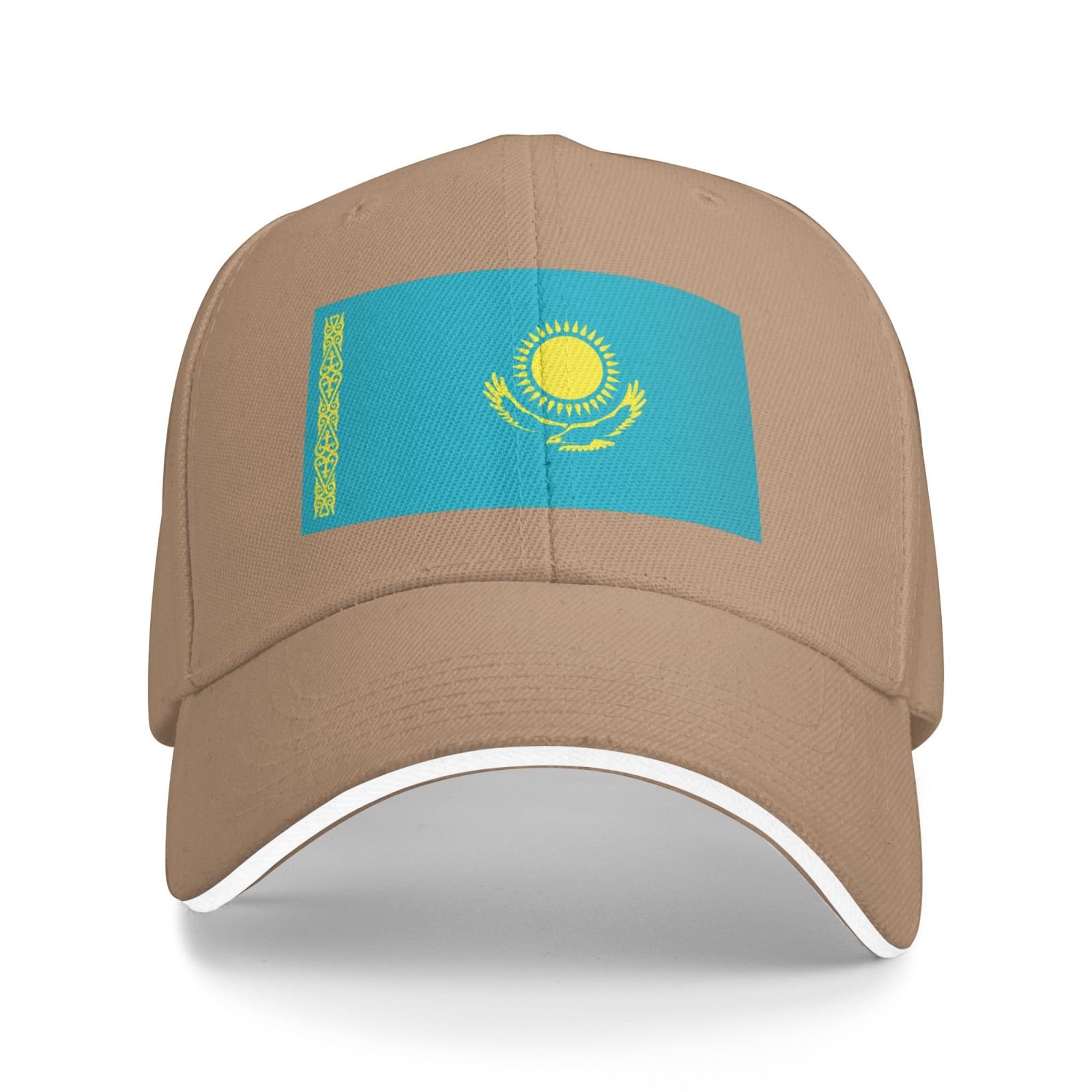 flag of kazakhstan baseball cap stand with kazakhstan hat support kazakhstani trucker dad hat for men women