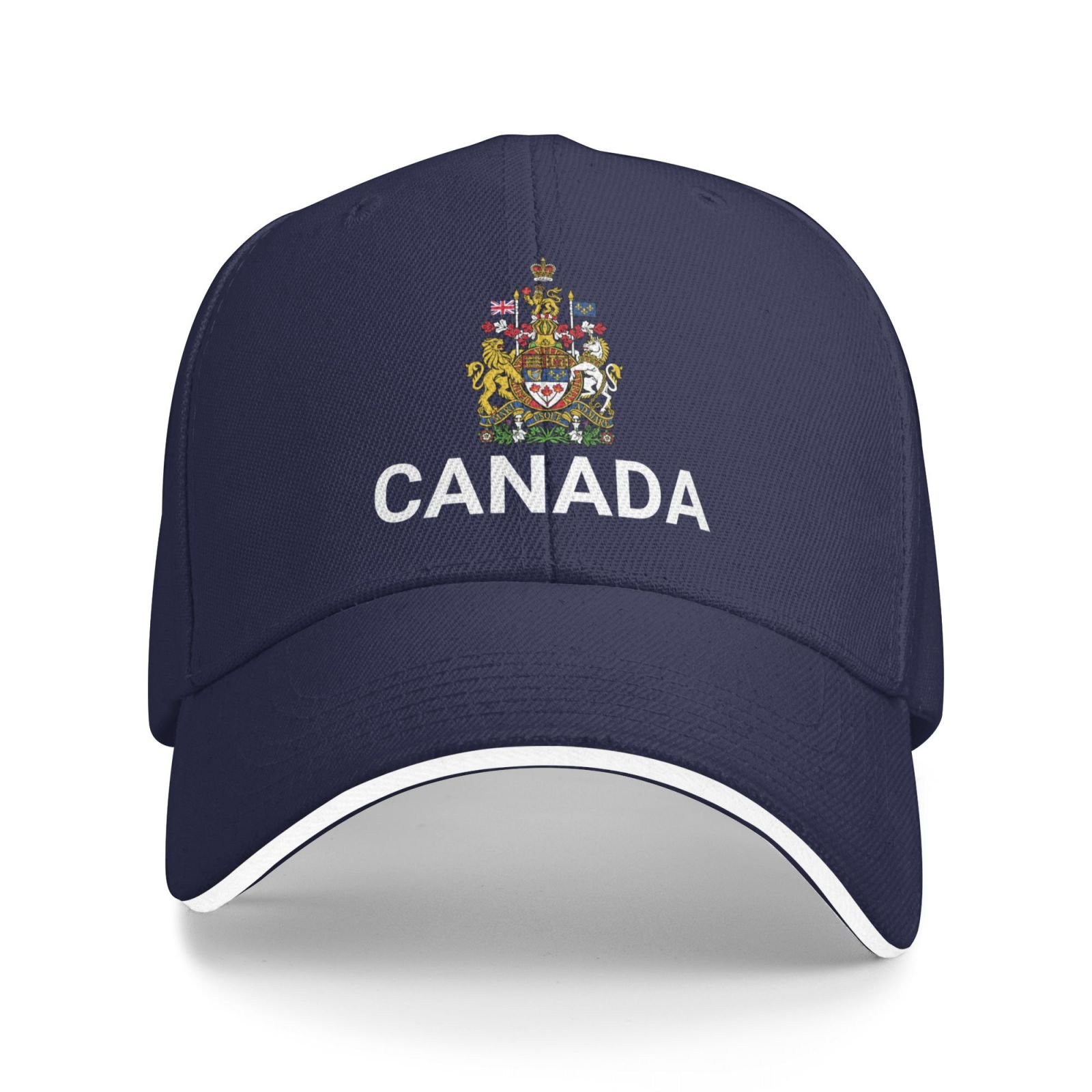 support canada hat canadians caps for men women i stand with canada emblem coat of arms baseball cap