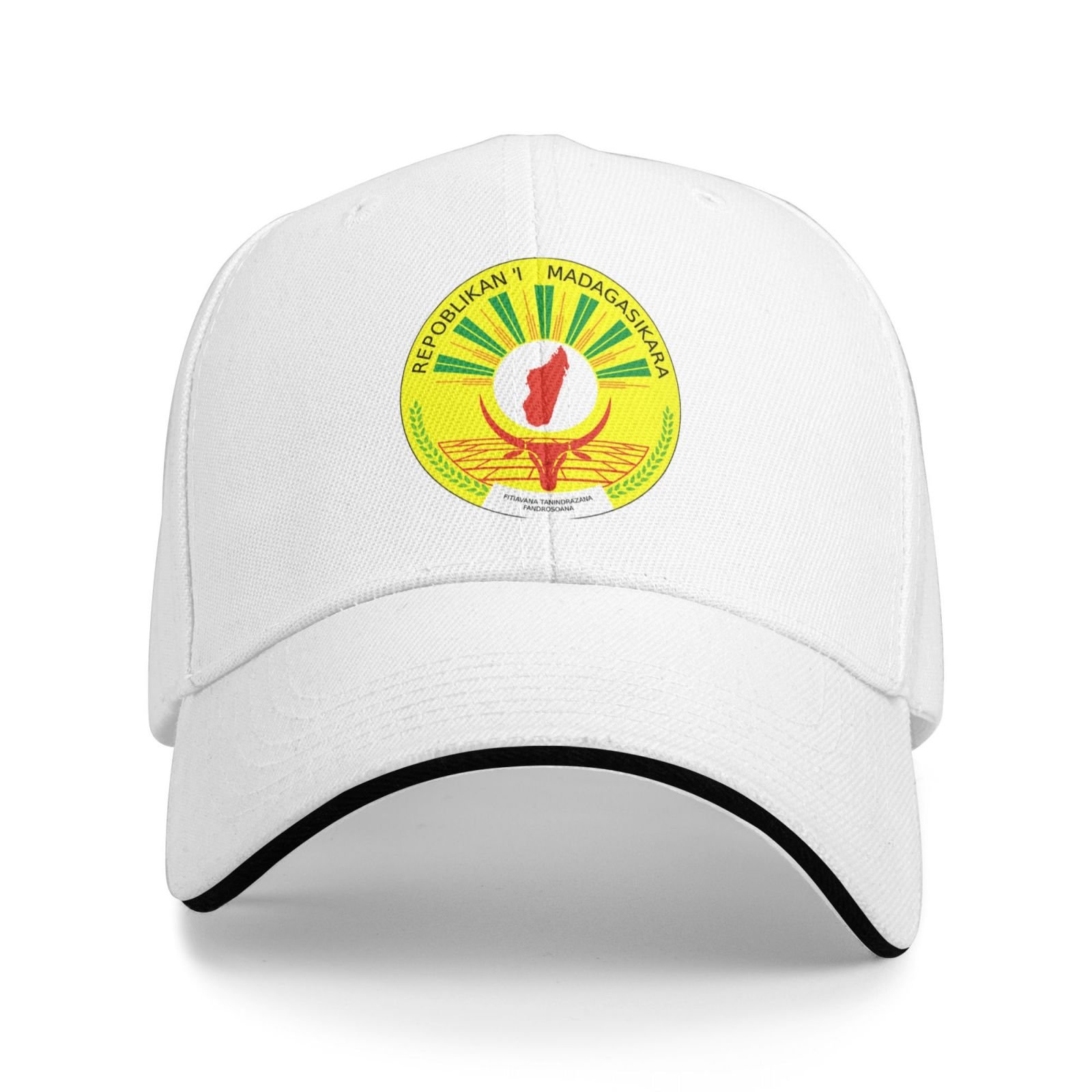 coat of arms for madagascar baseball cap support madagascar emblem malagasy trucker dad hat for men women