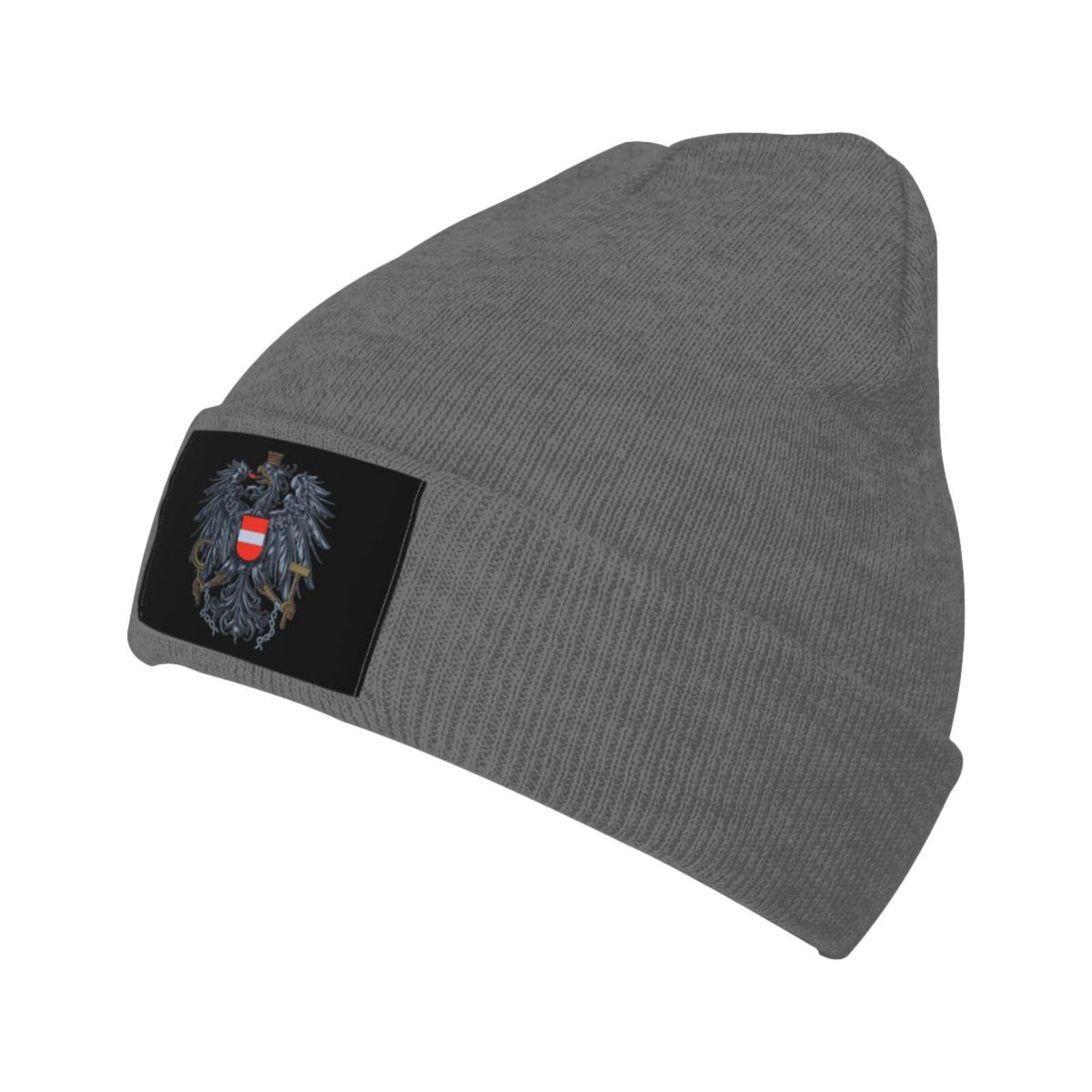 coat of arms of austria knit beanie hat austria emblem knitted cap for austrian winter outdoor men women