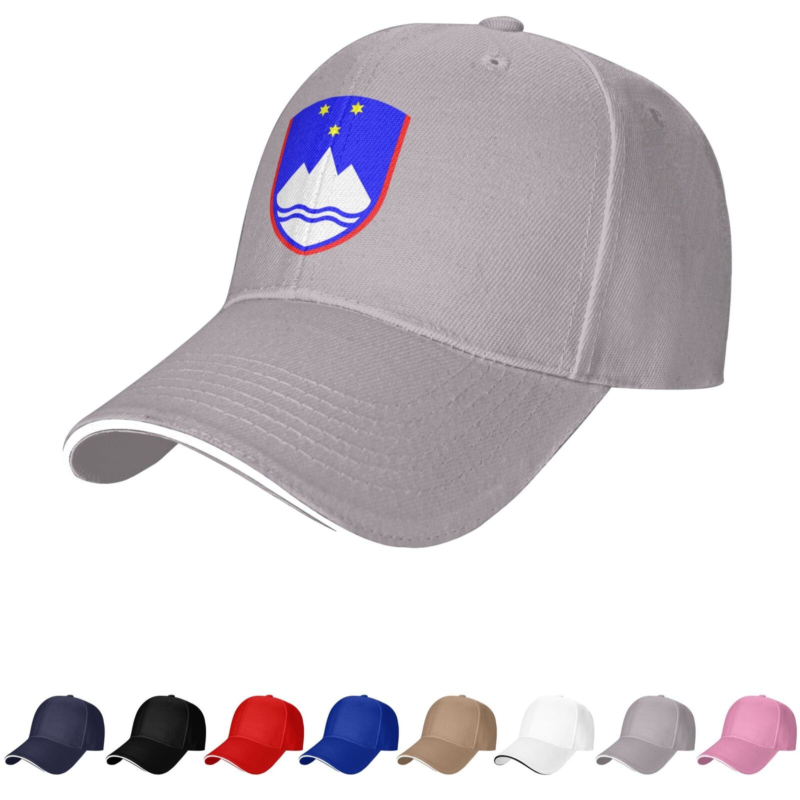 slovenia emblem hat slovenian caps for men women coat of arms of slovenia baseball cap trucker dad hat