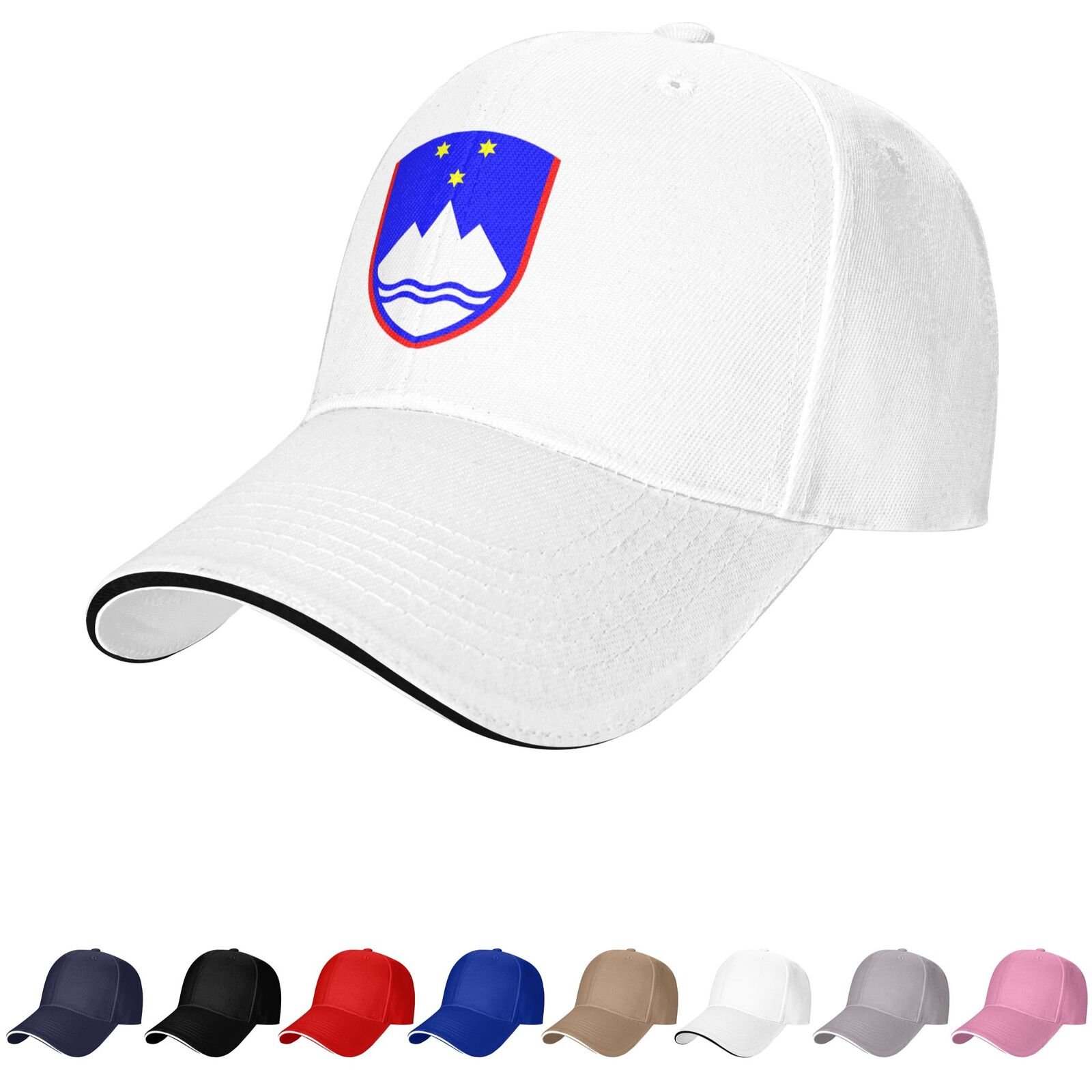 slovenia emblem hat slovenian caps for men women coat of arms of slovenia baseball cap trucker dad hat