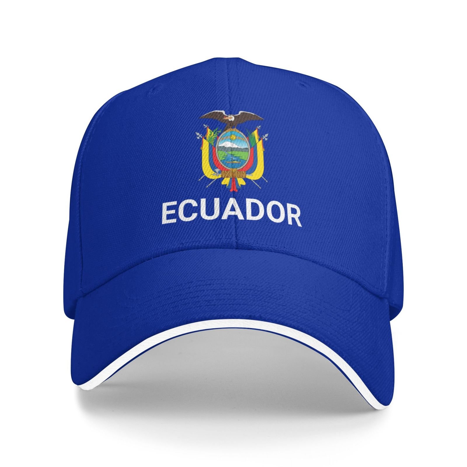 support ecuador hat ecuadorian caps for men women i stand with ecuador emblem coat of arms baseball cap