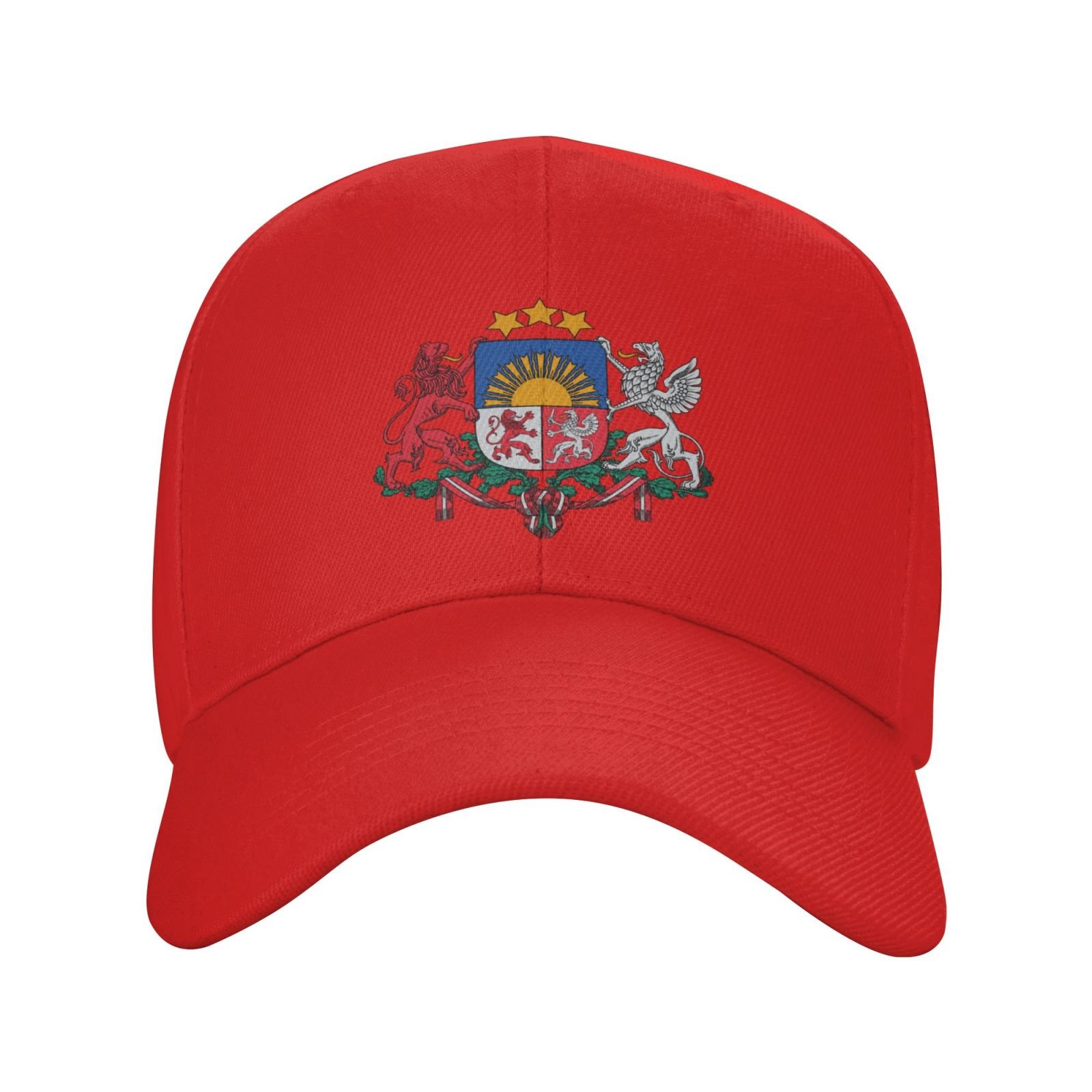 latvia hat for men women coat of arms of latvia baseball cap adjustable trucker dad hats