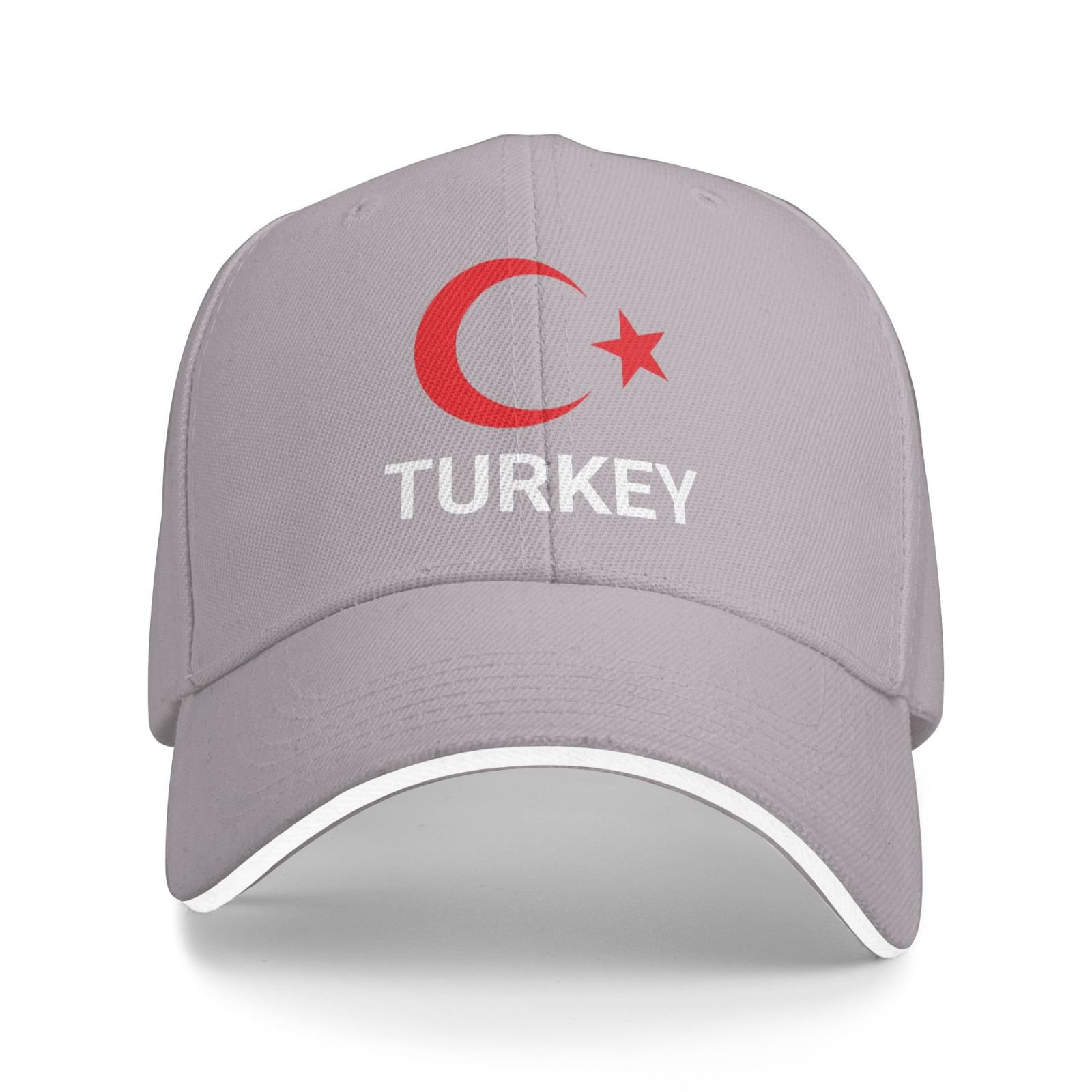 support turkey hat turks caps for men women i stand with turkey emblem coat of arms baseball cap