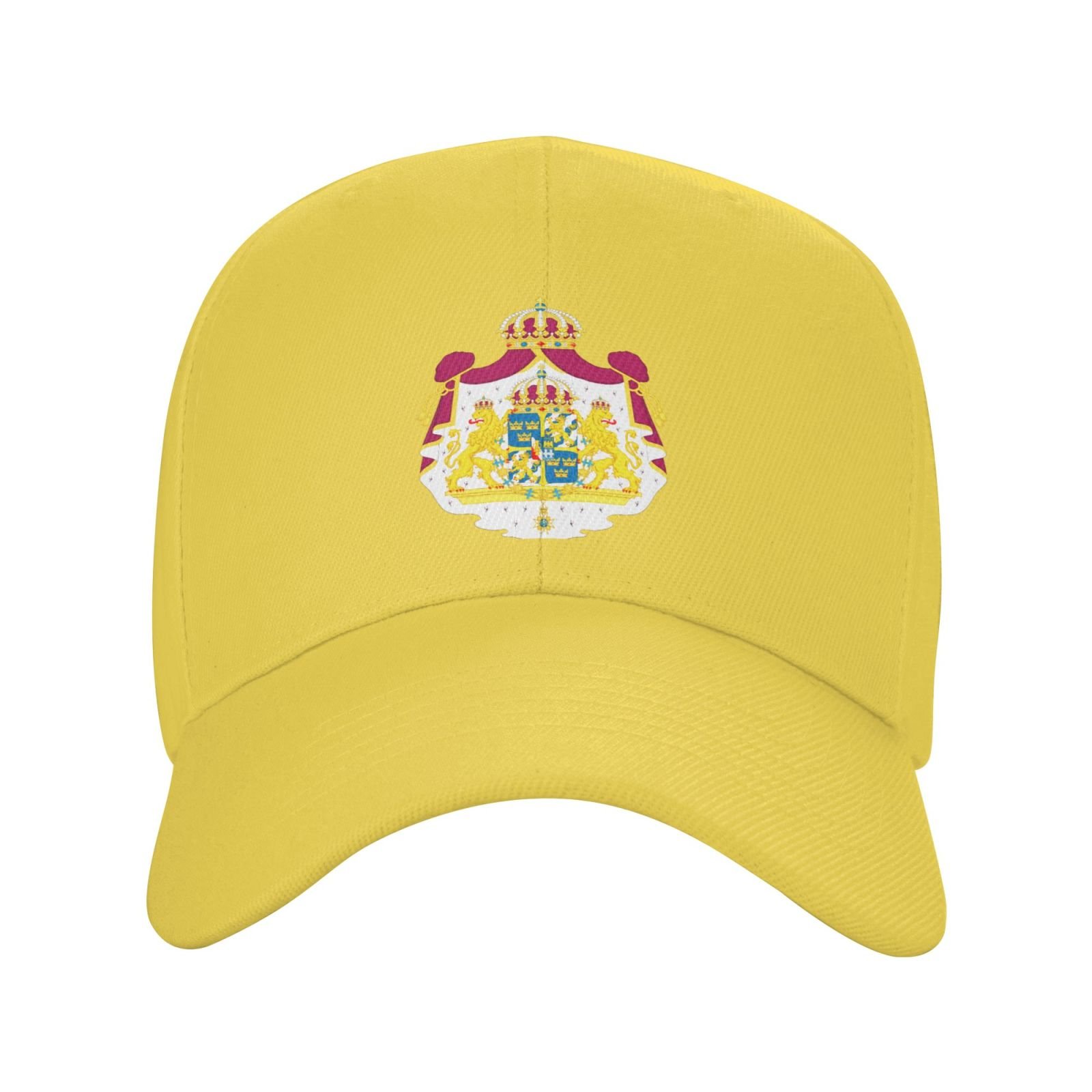 sweden hat for men women coat of arms of sweden baseball cap adjustable trucker dad hats