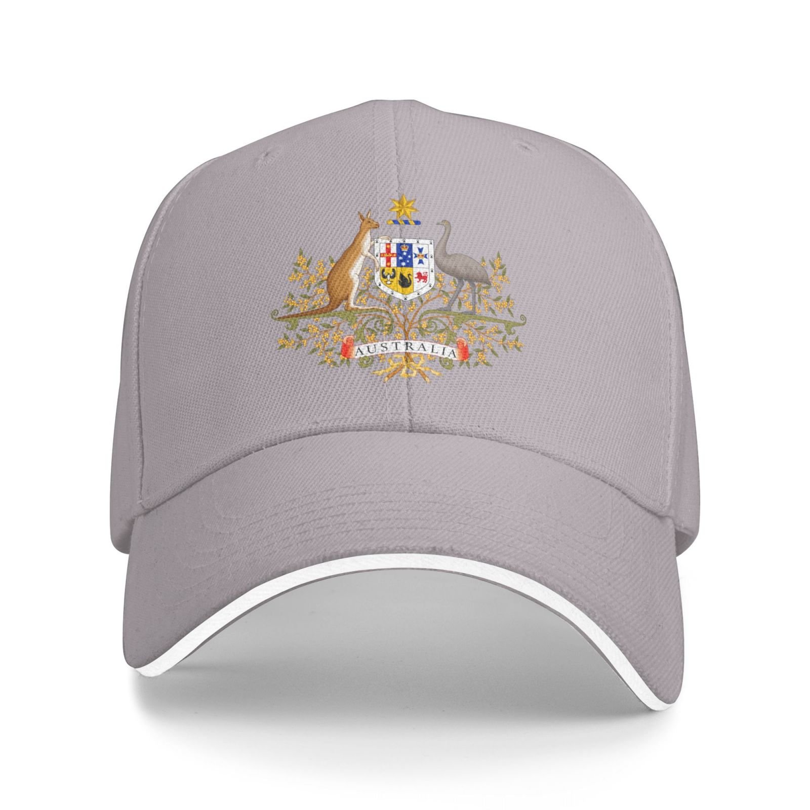 australia national emblem hat support australia coat of arms baseball cap australian hat for women men adjustable hat