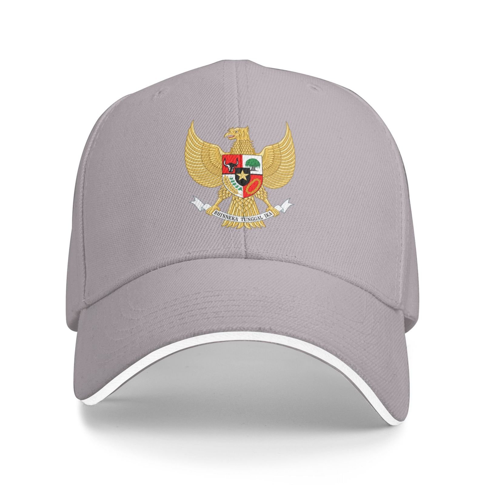 indonesia national emblem hat support indonesia coat of arms baseball cap indonesian hat for women men adjustable hat