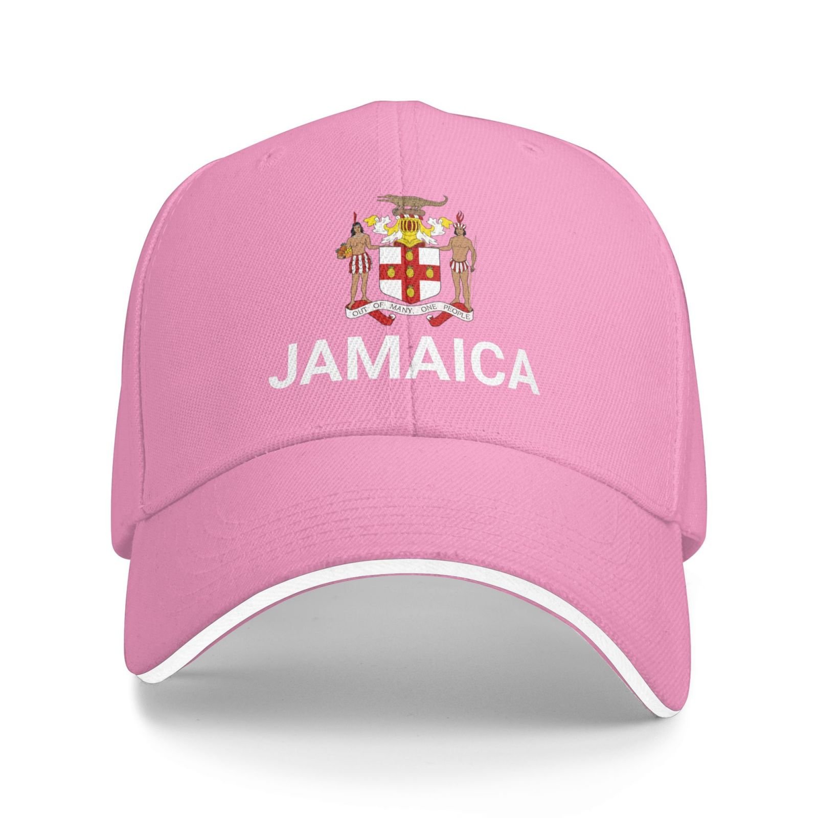 support jamaica hat jamaican caps for men women i stand with jamaica emblem coat of arms baseball cap